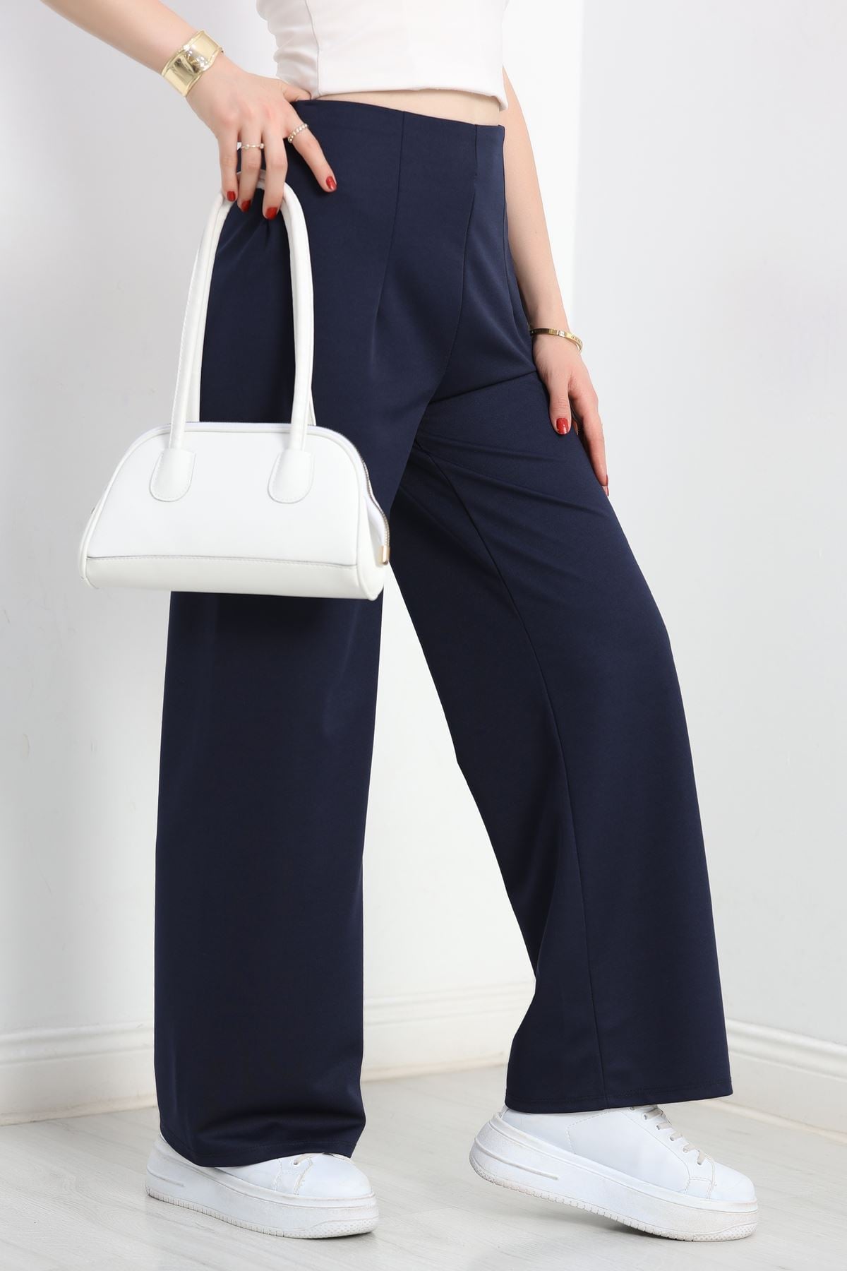 Pensli Geniş Kesim Pantolon Lacivert1 - 20155.1605.