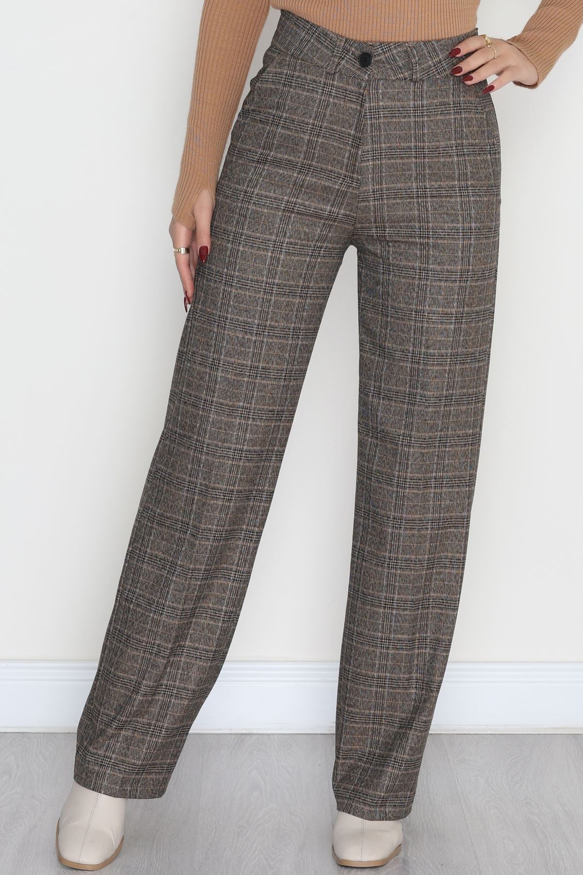 Poliviskon Cepli Bol Paça Pantolon Kahve - 51029.1920.