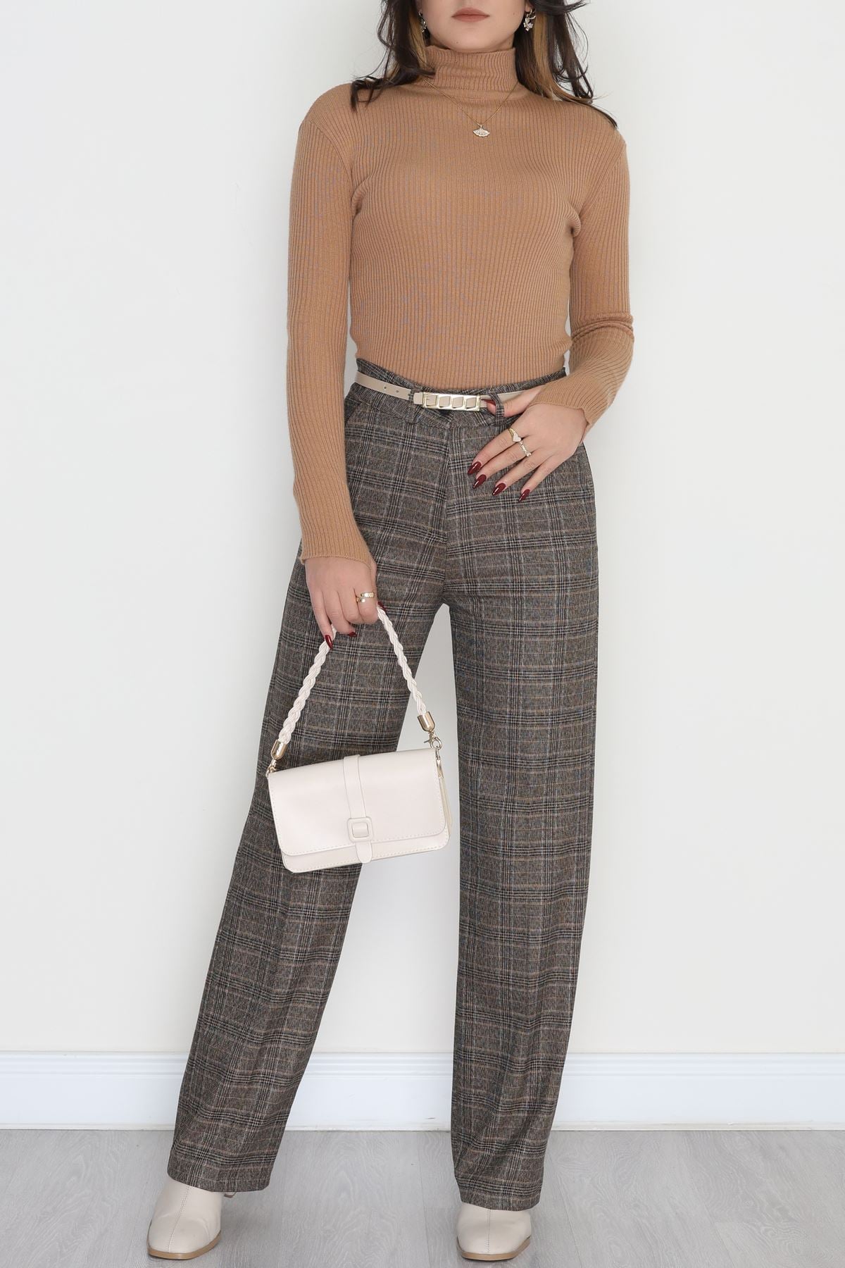 Poliviskon Cepli Bol Paça Pantolon Kahve - 51029.1920.