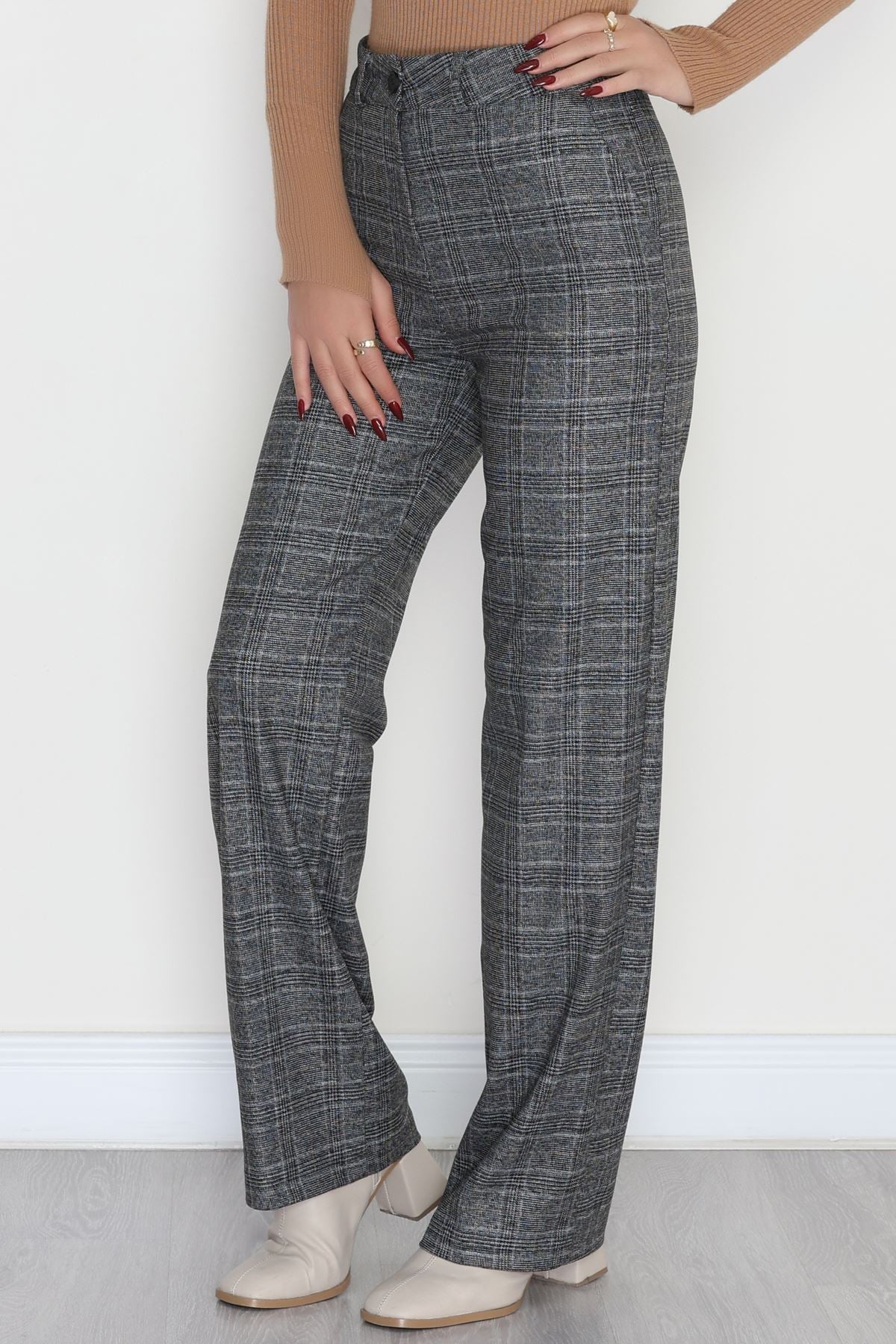 Poliviskon Cepli Bol Paça Pantolon Gri - 51029.1920.