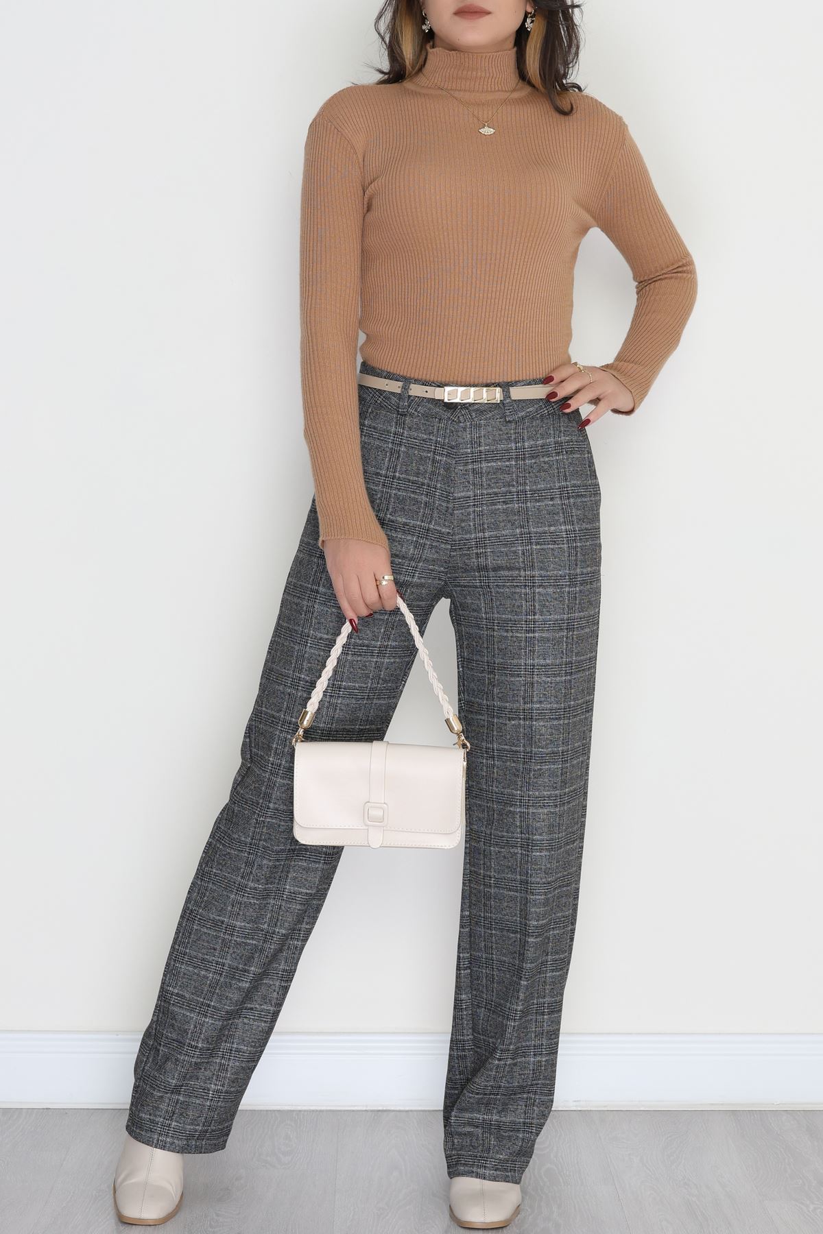 Poliviskon Cepli Bol Paça Pantolon Gri - 51029.1920.