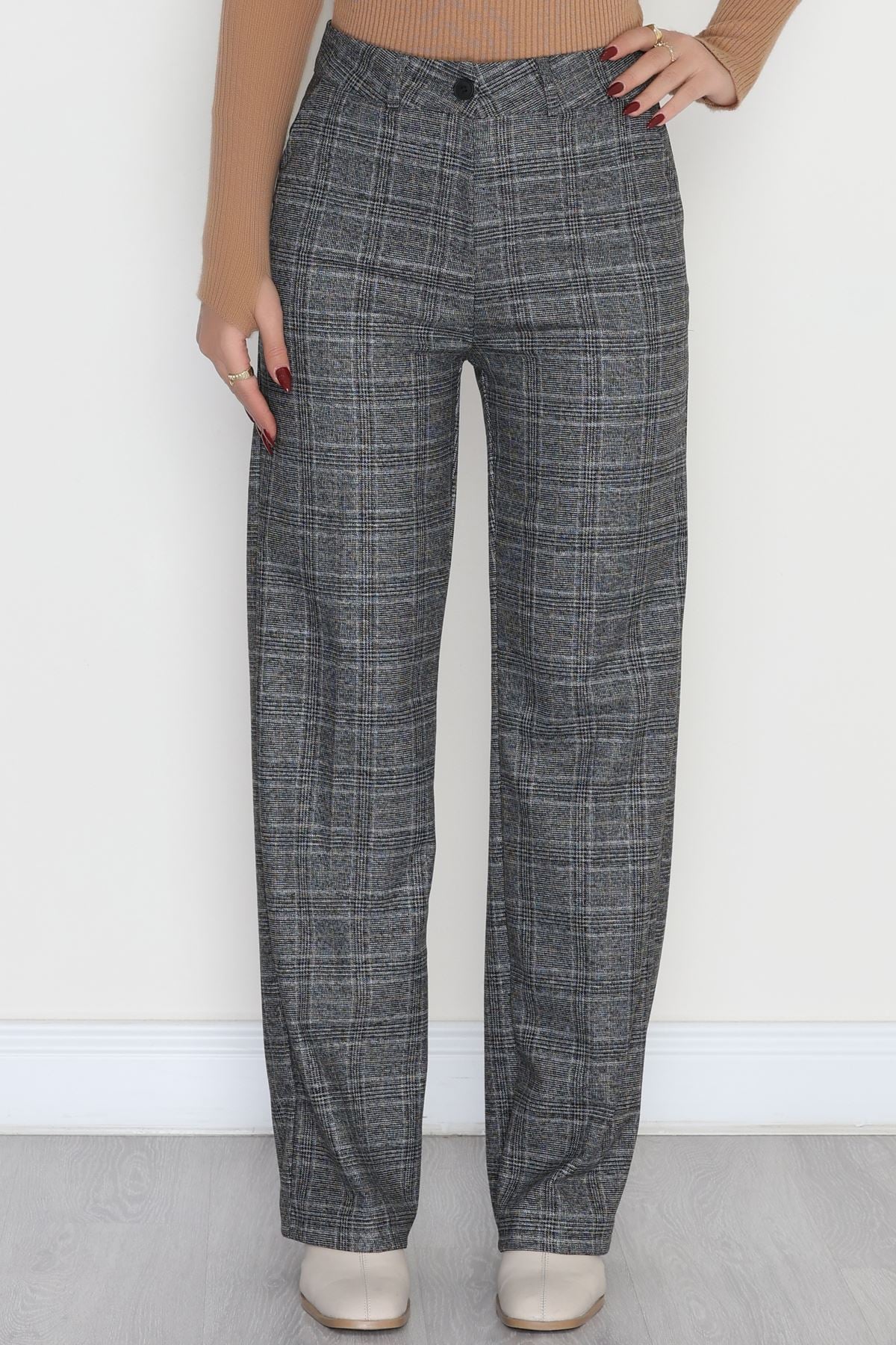 Poliviskon Cepli Bol Paça Pantolon Gri - 51029.1920.