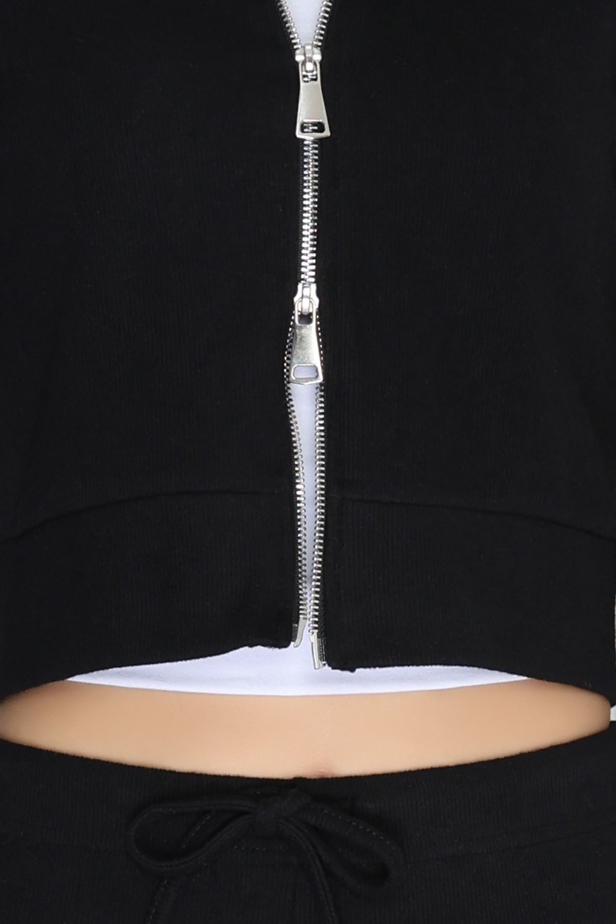 Çift Fermuarlı Selanik İkili Takım Siyah - 42640.1567.