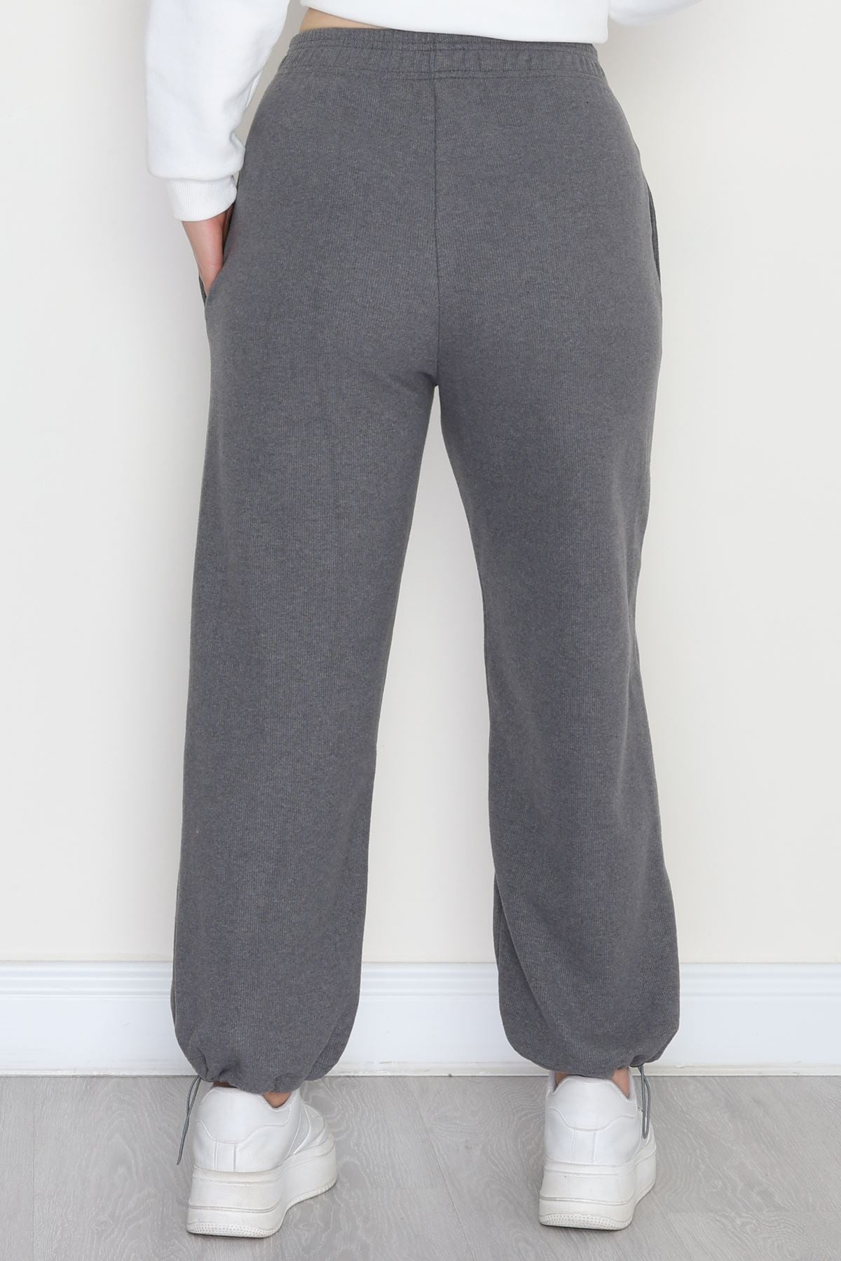 Paçası Stoperli Selanik Eşofman Altı Antrasit - 42638.1567.