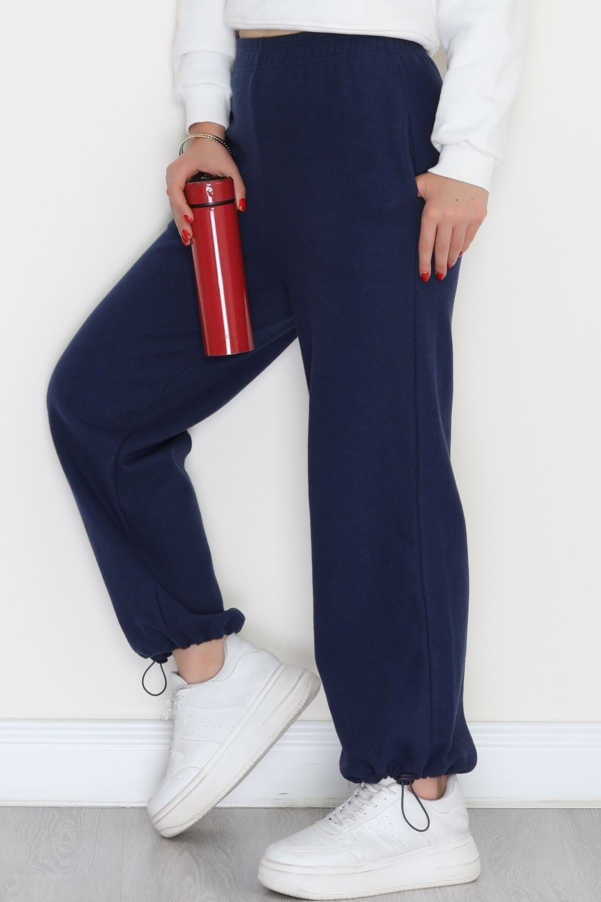 Paçası Stoperli Selanik Eşofman Altı Lacivert - 42638.1567.