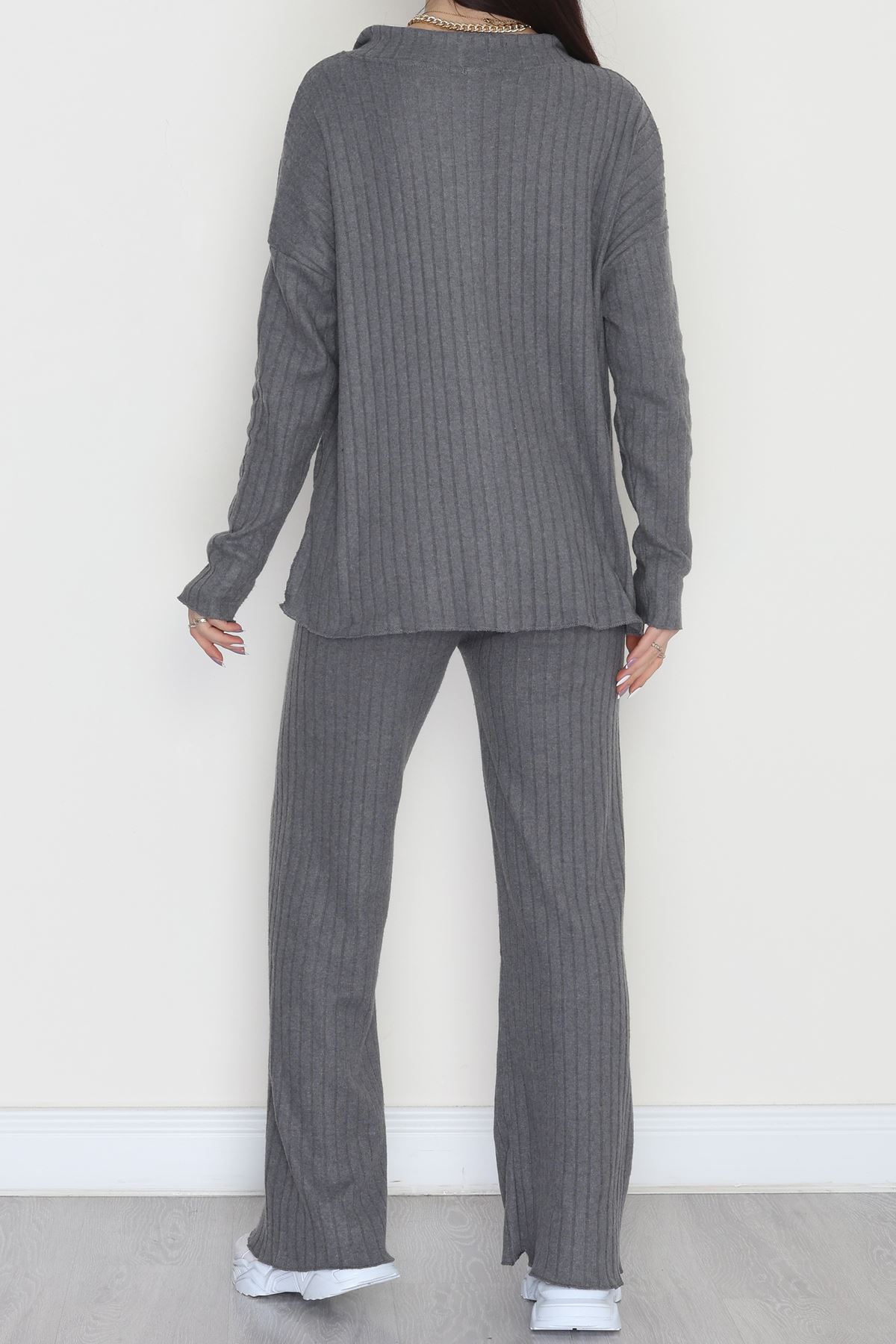 Polo Yaka İnterlok Kumaş İkili Takım Antrasit - 42634.1567.