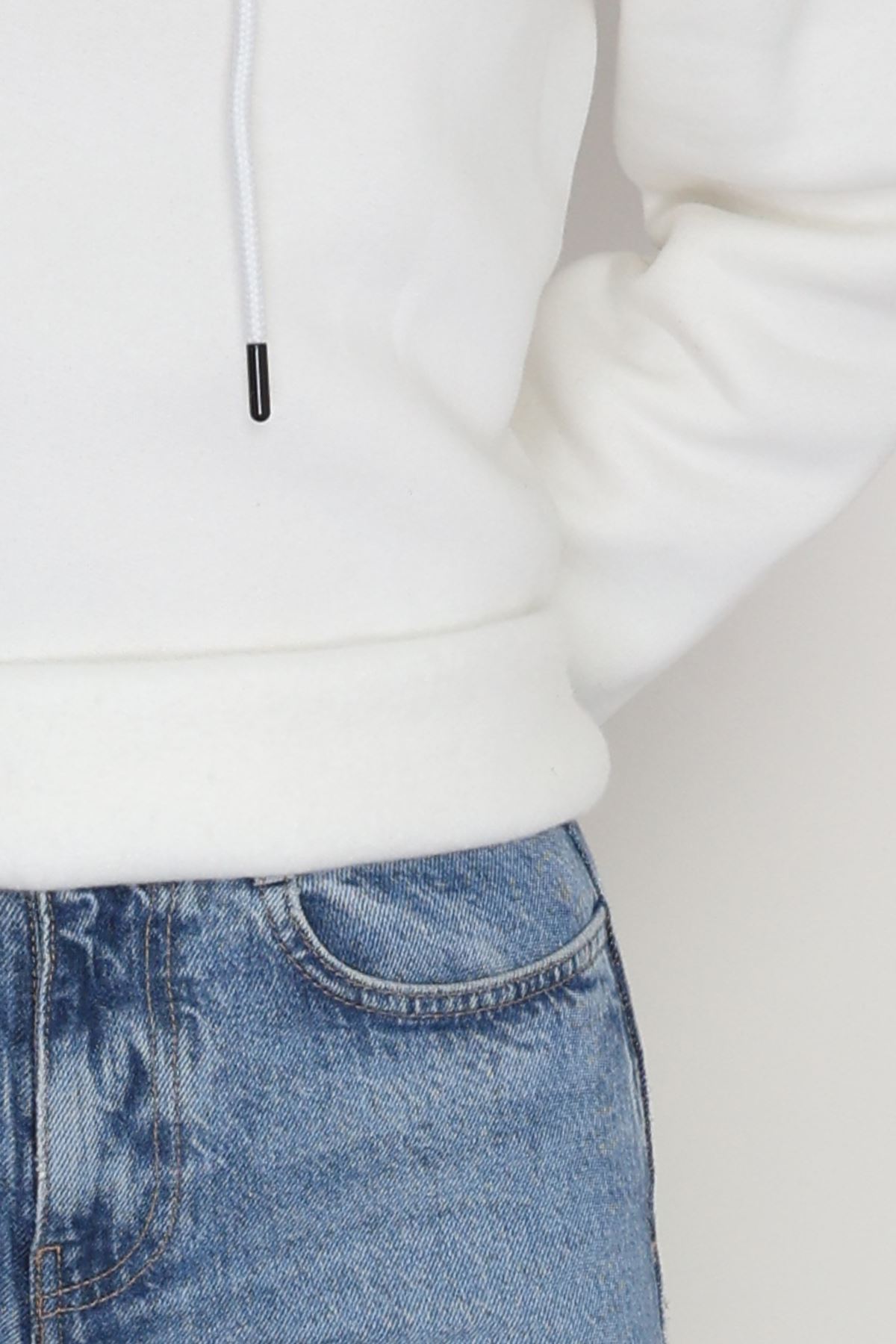 3 İplik Şardonlu Sweat Ekru - 42610.1878.