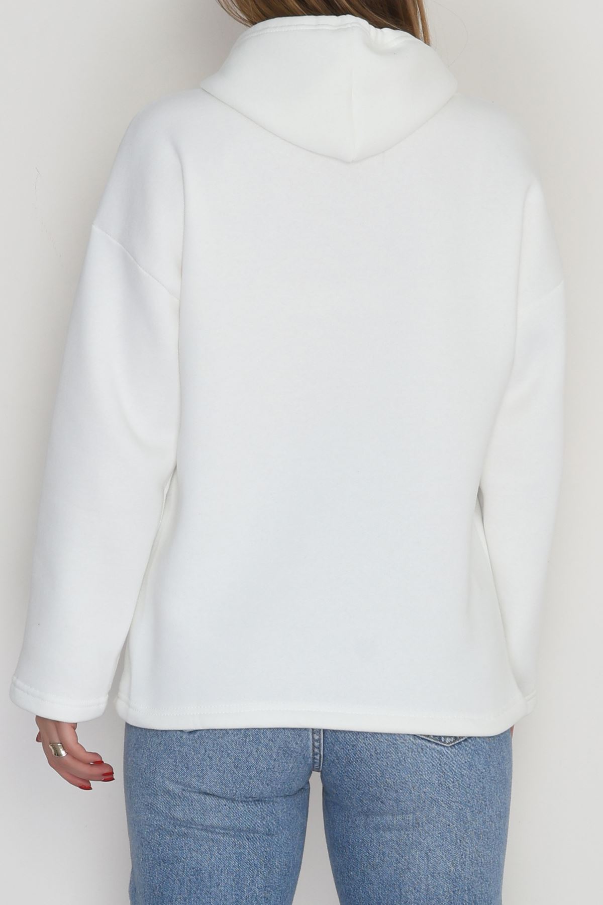 3 İplik Şardonlu Sweat Ekru - 42610.1878.