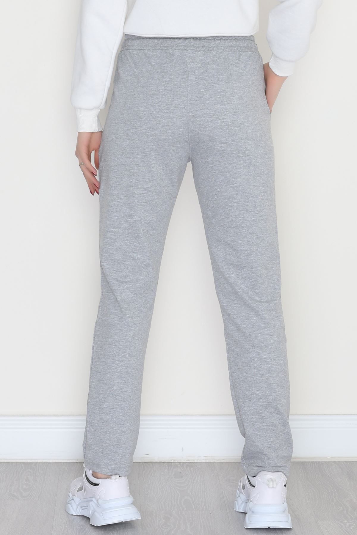 A Kalite Düz Paça Eşofman Altı Gri1 - 40509.1431.