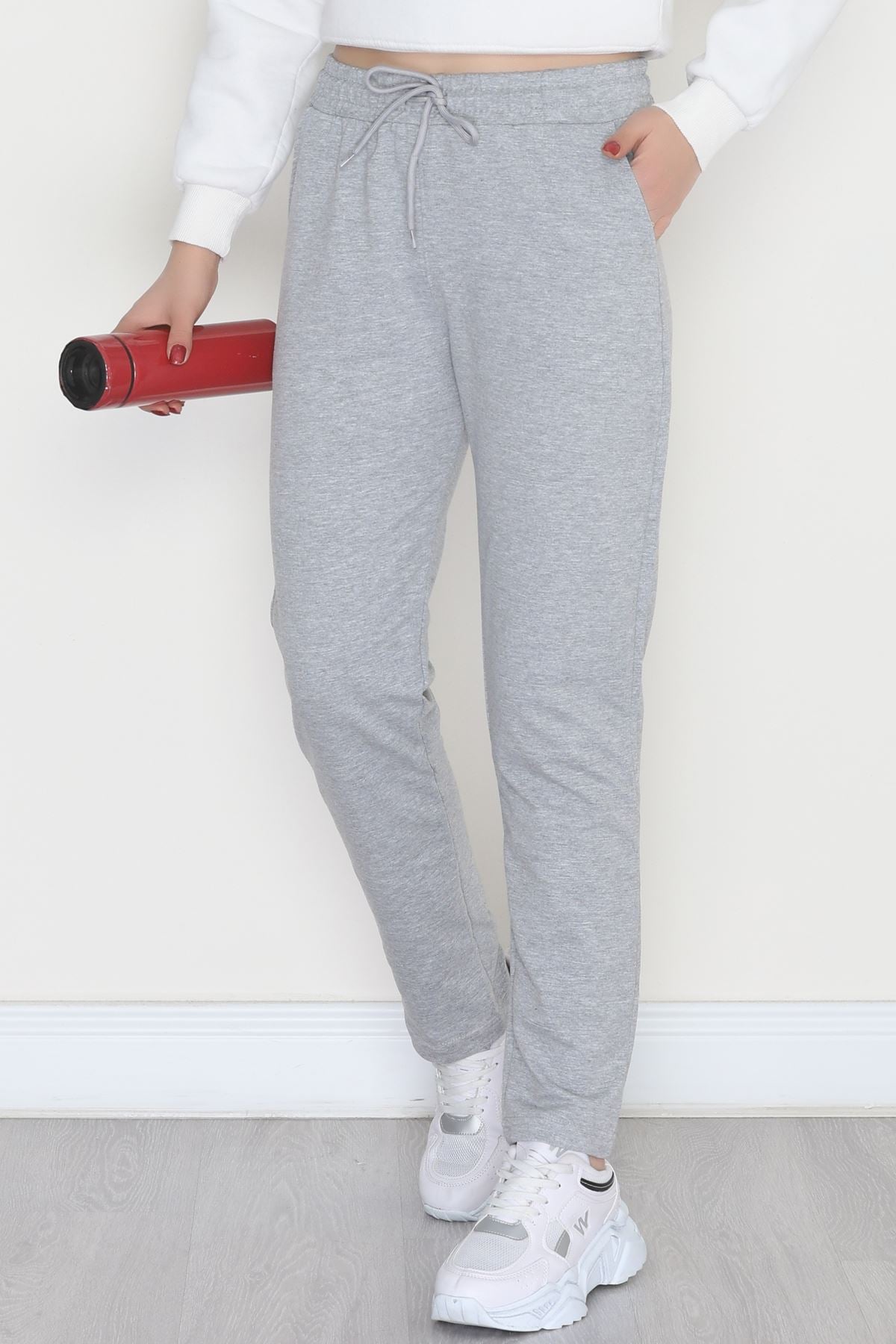 A Kalite Düz Paça Eşofman Altı Gri1 - 40509.1431.