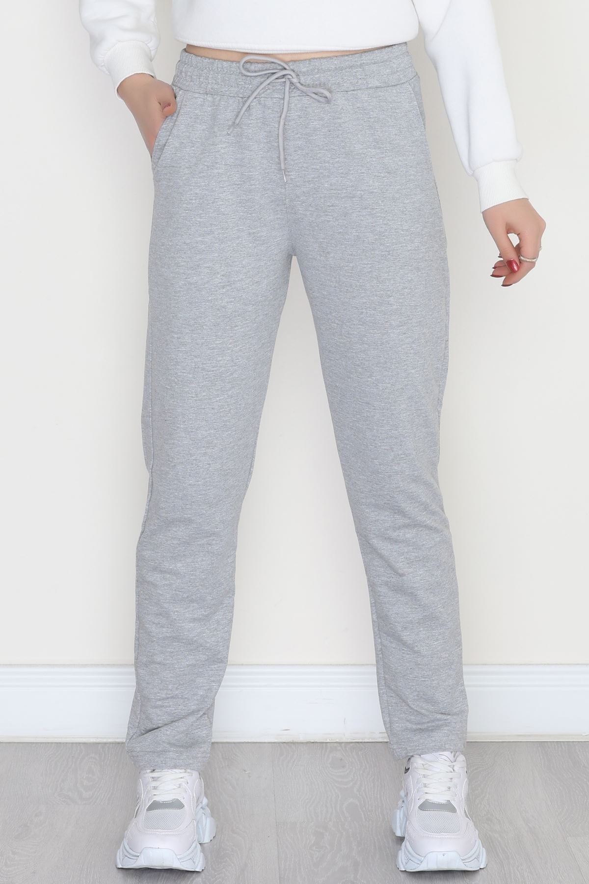 A Kalite Düz Paça Eşofman Altı Gri1 - 40509.1431.