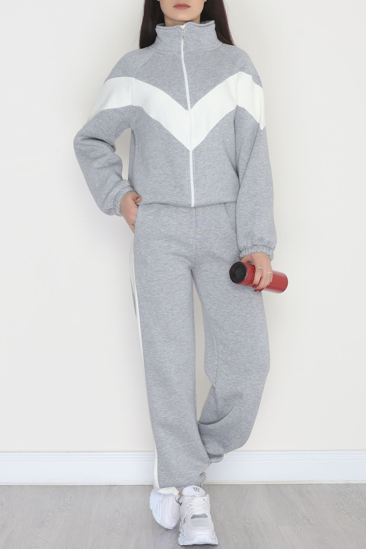 3 İplik Kompakt Fermuarlı Eşofman Takım Griekru - 42523.1878.