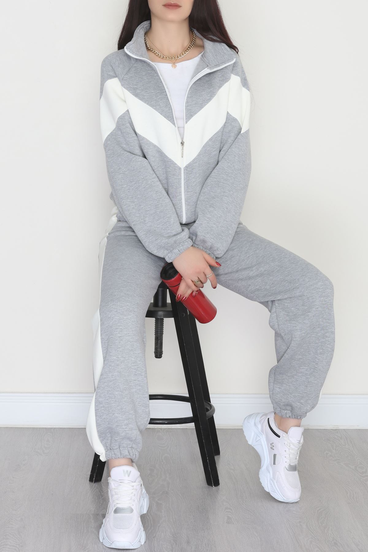 3 İplik Kompakt Fermuarlı Eşofman Takım Griekru - 42523.1878.