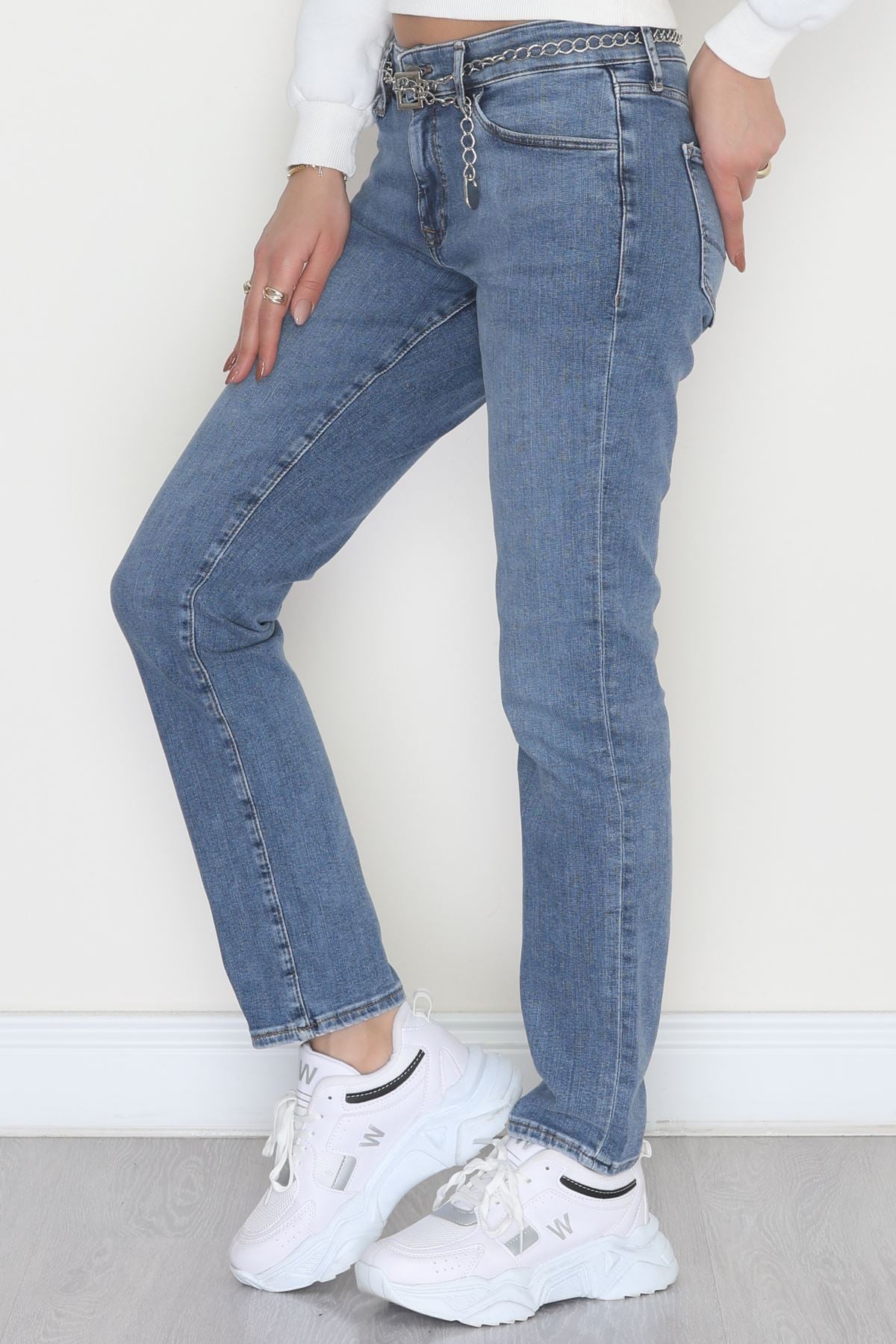 Dar Paça Kot Pantolon Açıkmavi3 - 19724.1904.