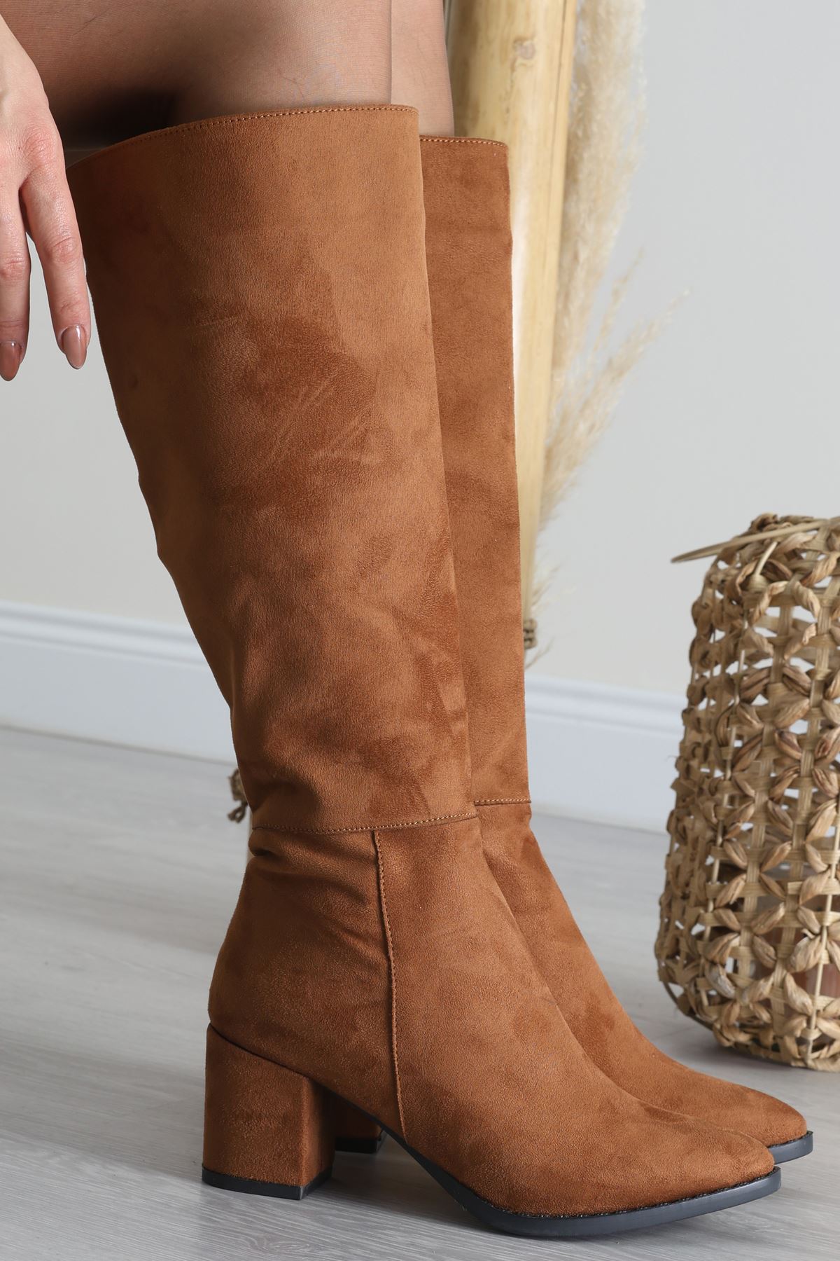 6 Cm Topuklu Uzun Çizme Süettaba - 42645.264.