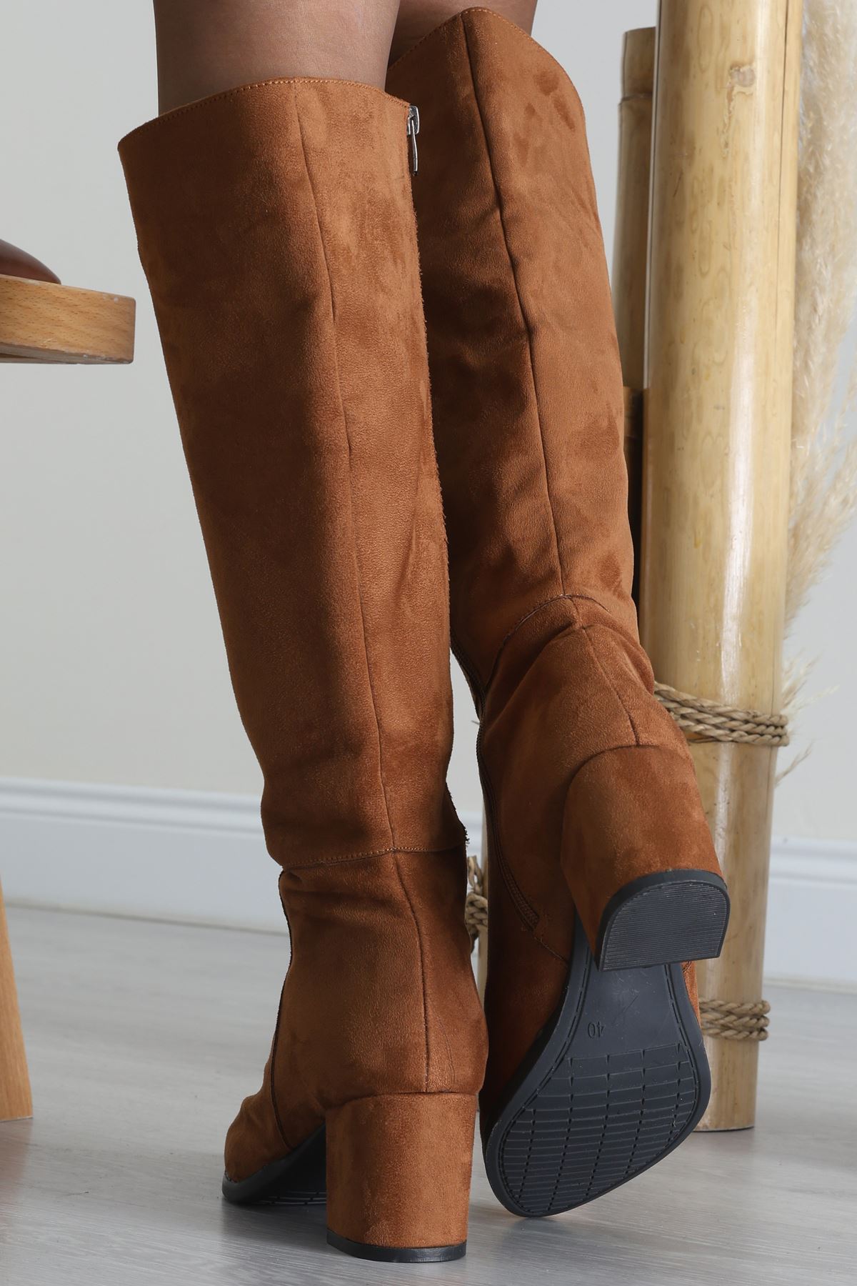 6 Cm Topuklu Uzun Çizme Süettaba - 42645.264.