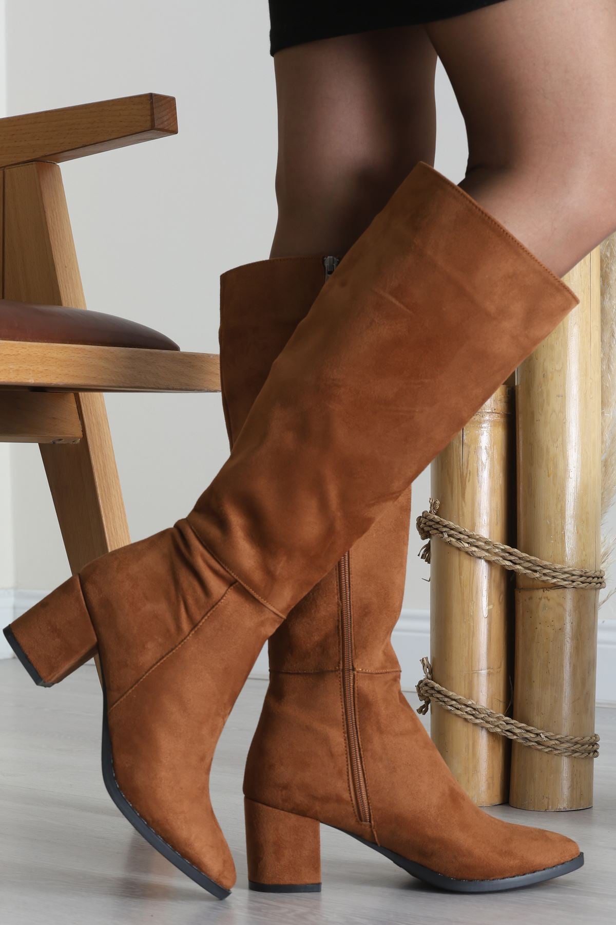 6 Cm Topuklu Uzun Çizme Süettaba - 42645.264.