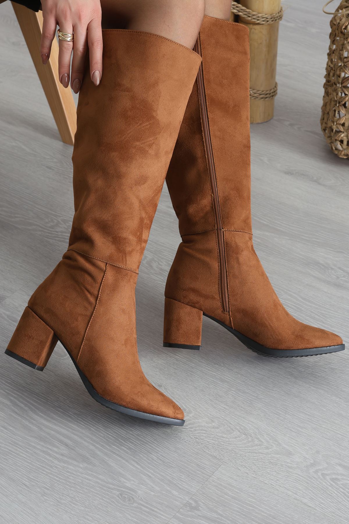 6 Cm Topuklu Uzun Çizme Süettaba - 42645.264.