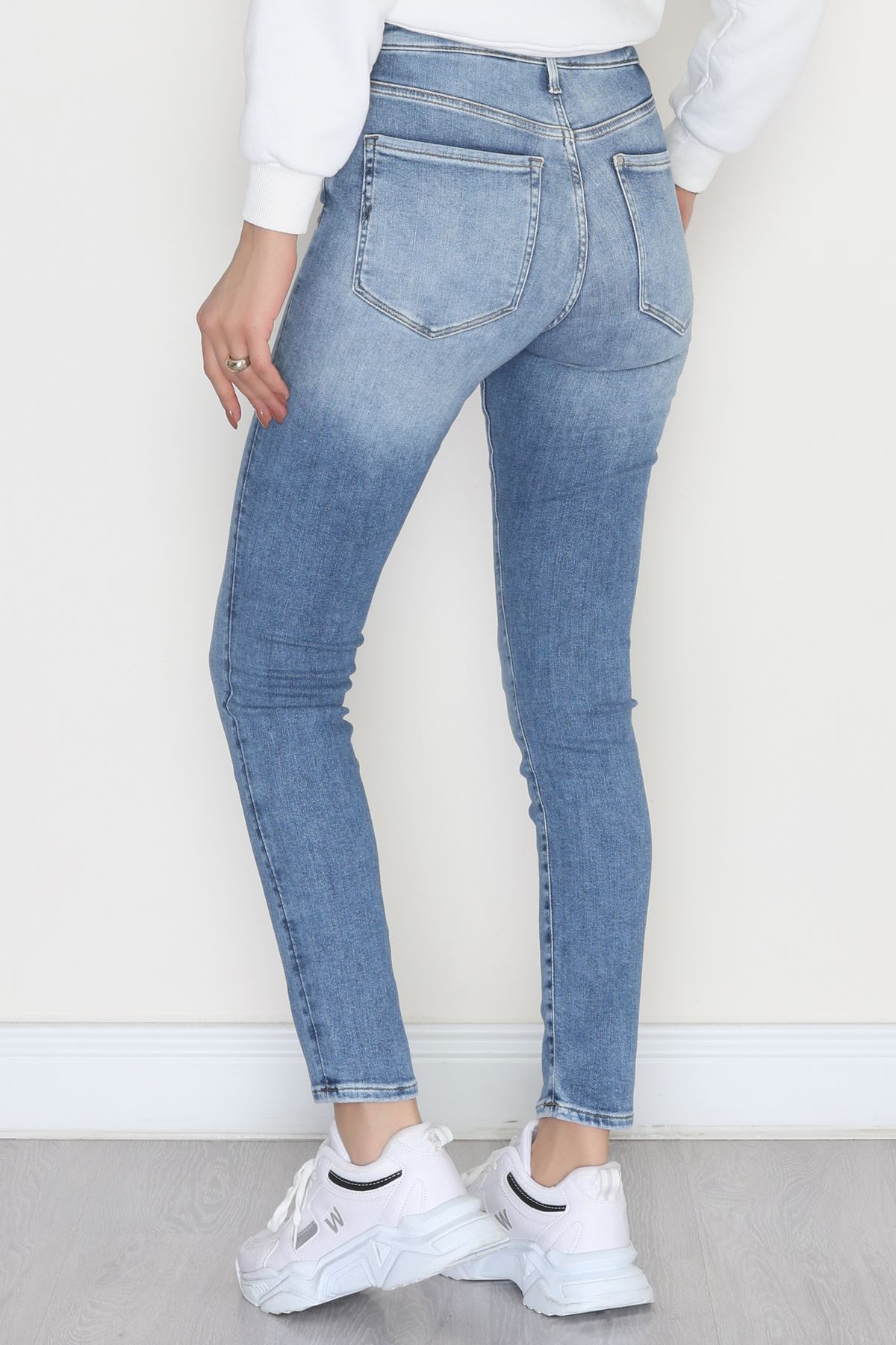 Dar Paça Kot Pantolon Mavi3 - 19724.1904.