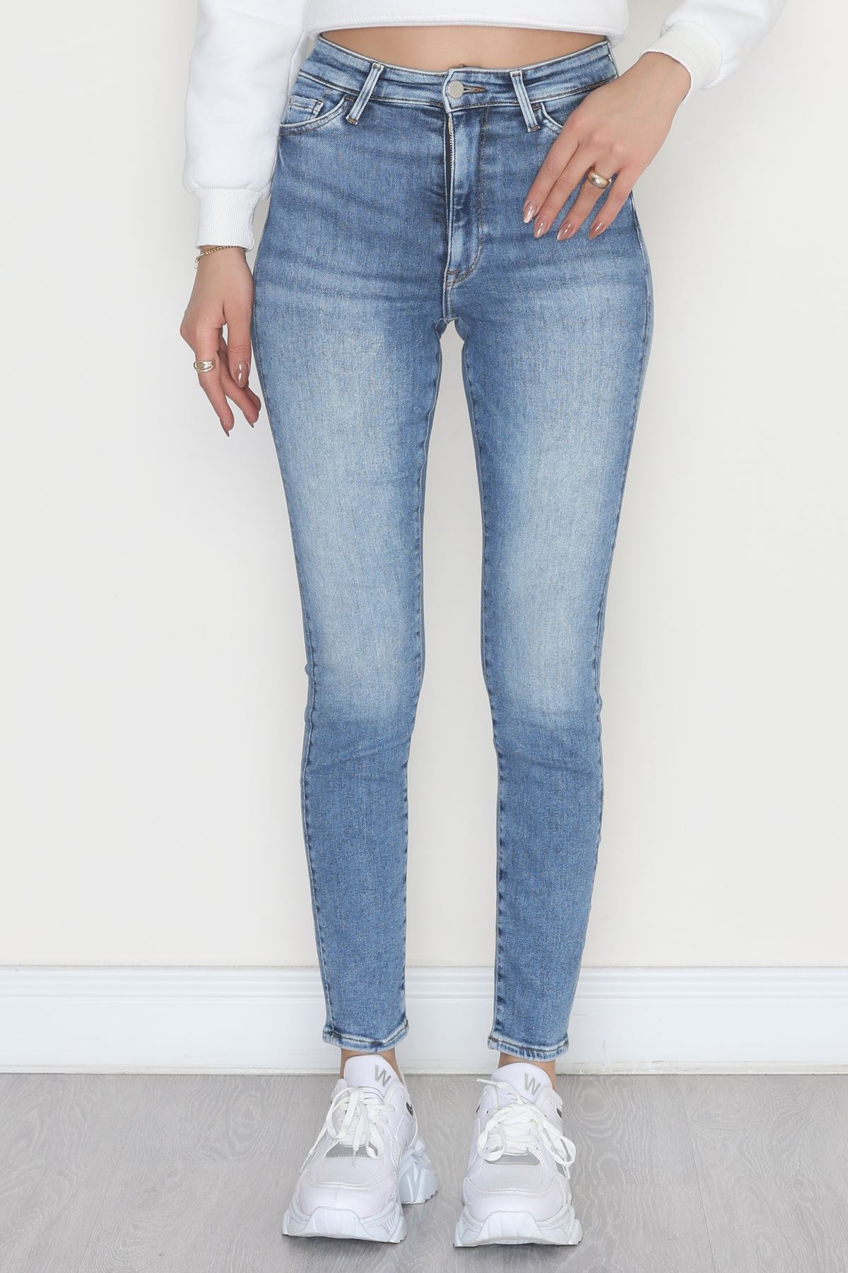 Dar Paça Kot Pantolon Mavi3 - 19724.1904.