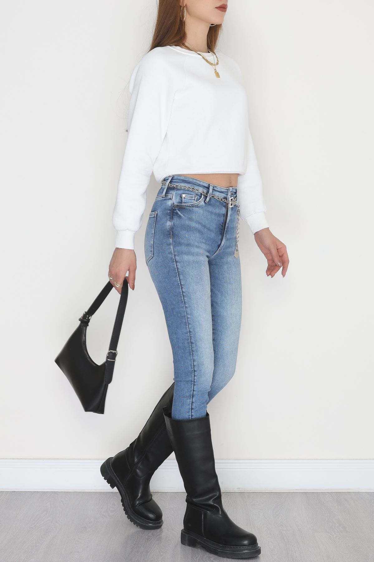 Dar Paça Kot Pantolon Mavi3 - 19724.1904.