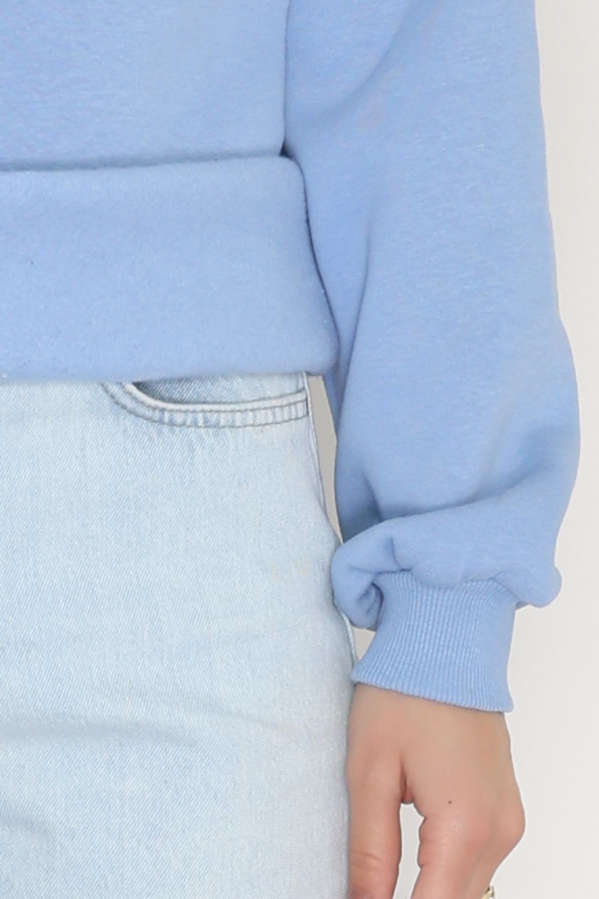 3 İplik Şardonlu Taşı Sweat Bebemavi - 42609.1878.