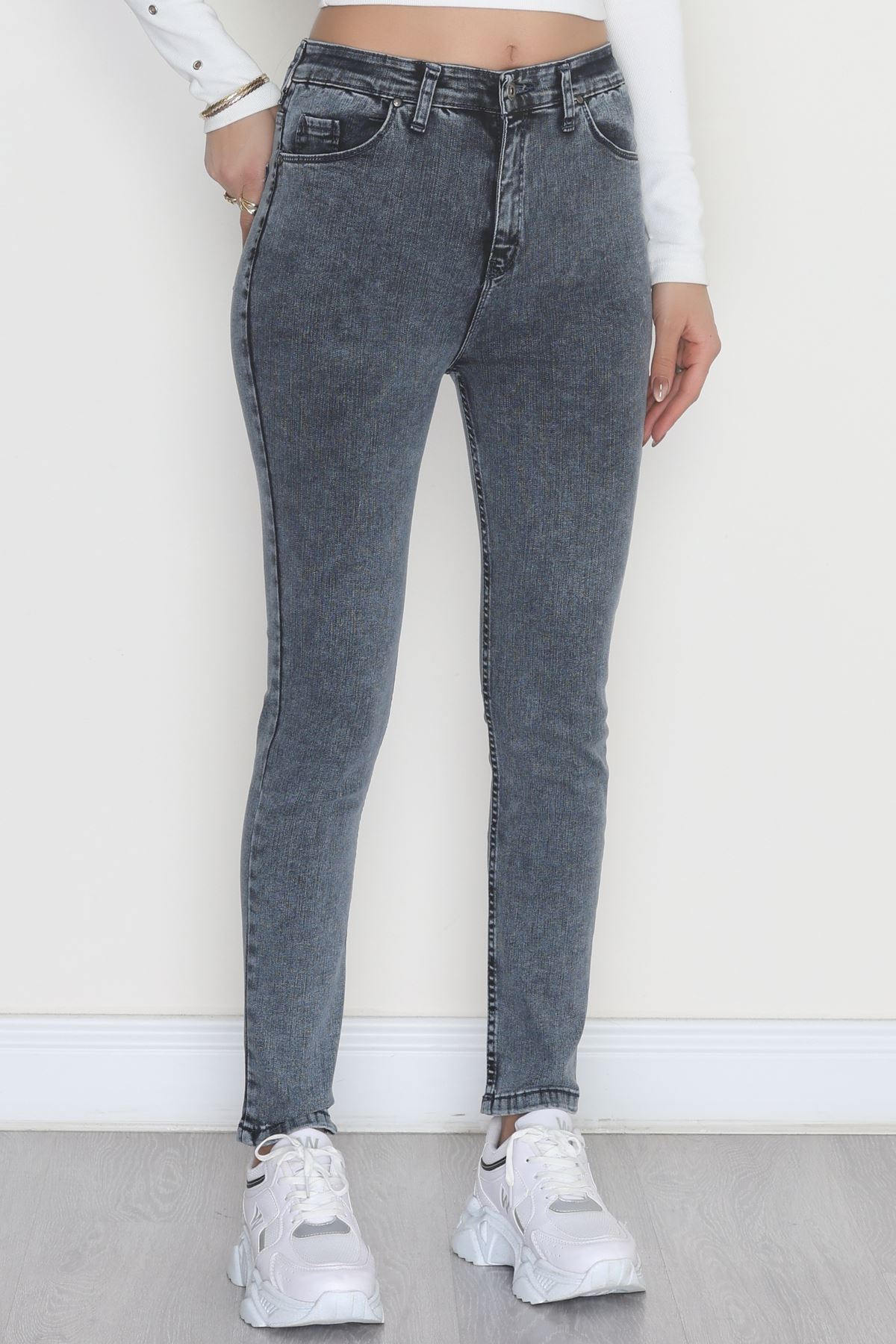 Dar Paça Kot Pantolon Çelikmavi - 31593.2112.