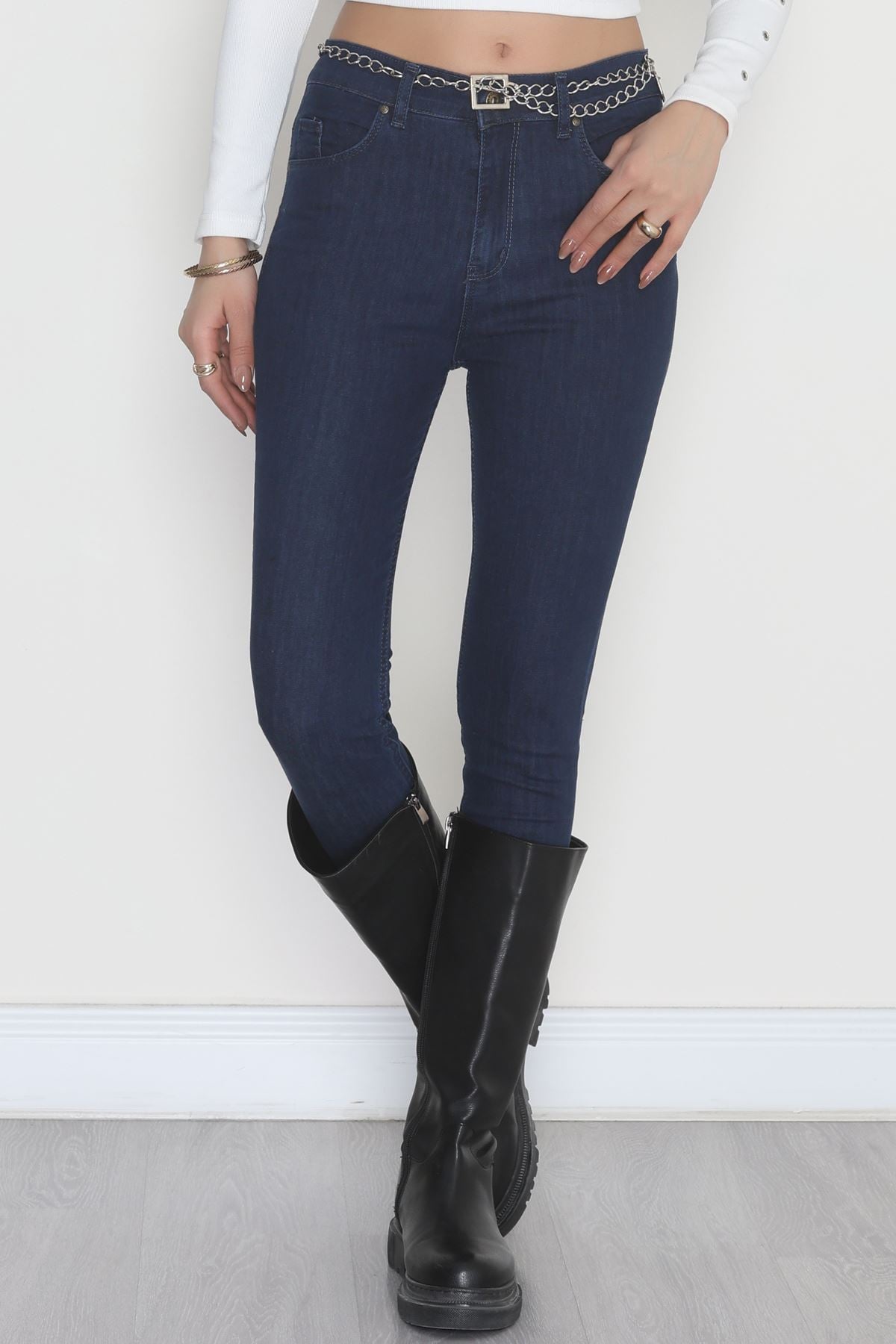 Dar Paça Kot Pantolon Koyumavi - 31593.2112.