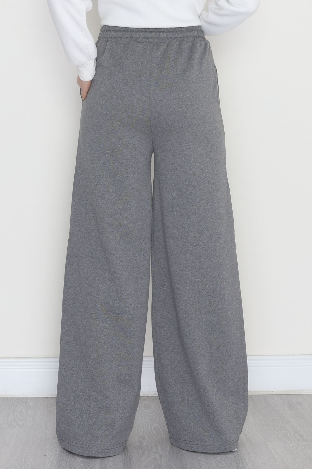 2 İplik Çımalı Eşofman Altı Füme - 52026.1857.