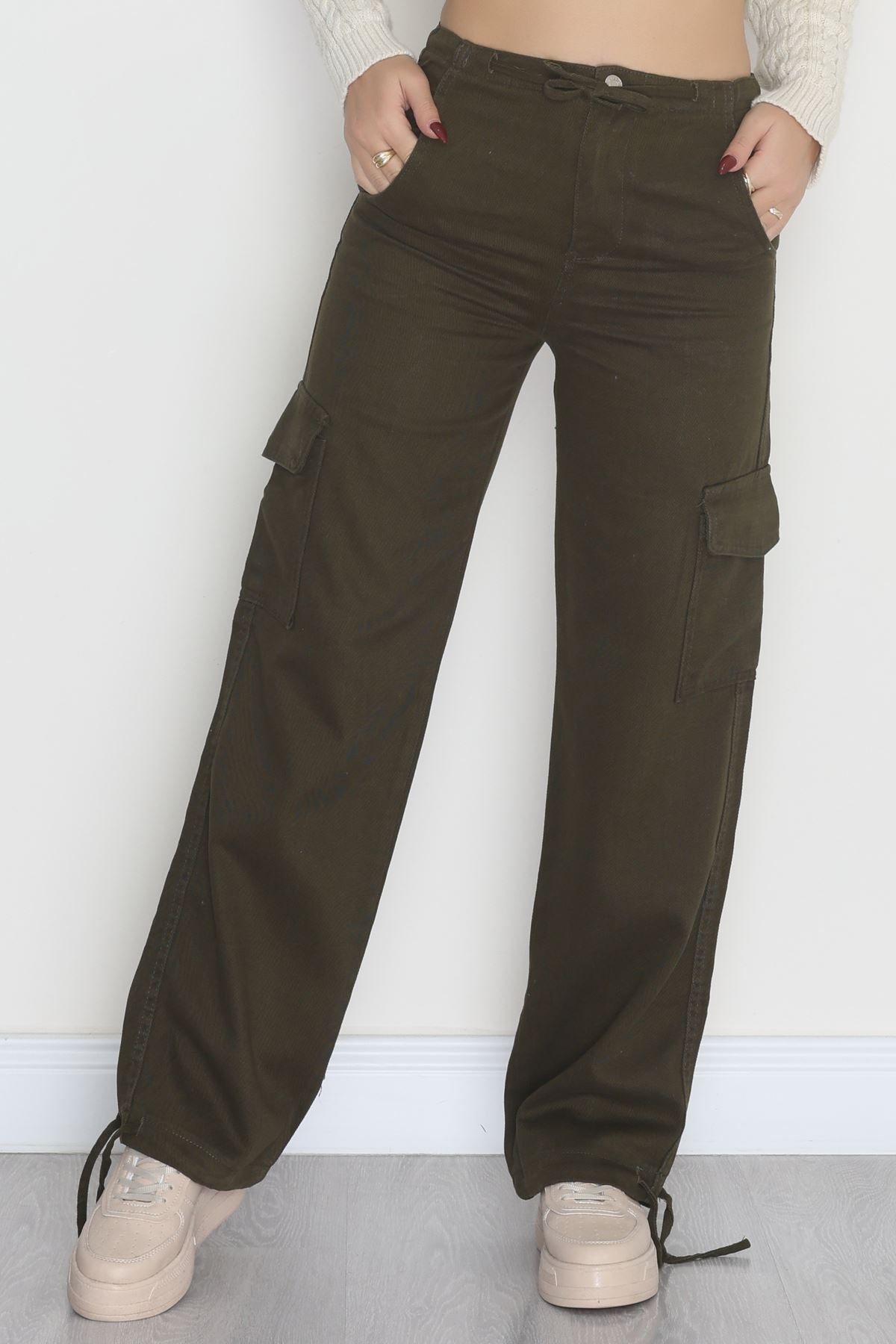 Kargo Cep Kot Pantolon Haki - 42471.1606.