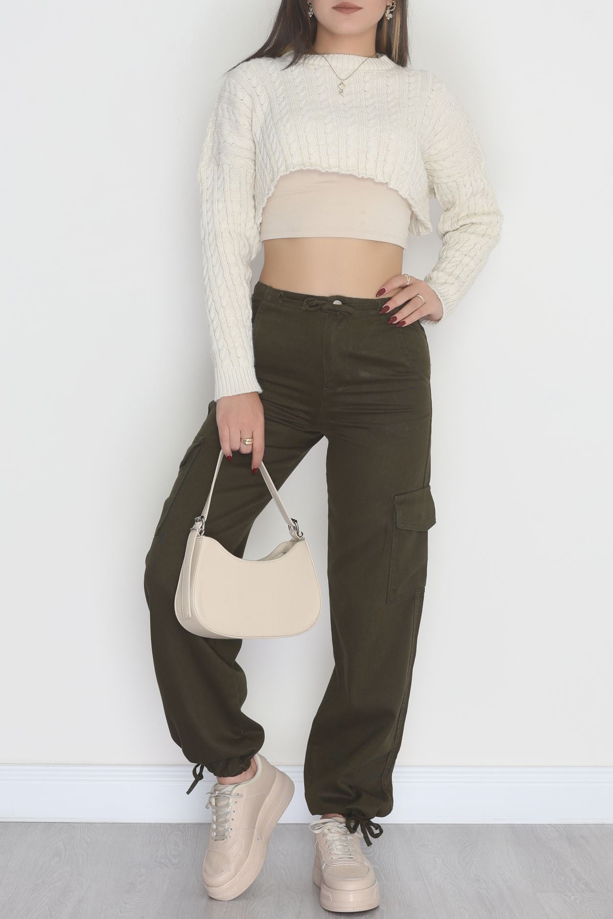 Kargo Cep Kot Pantolon Haki - 42471.1606.