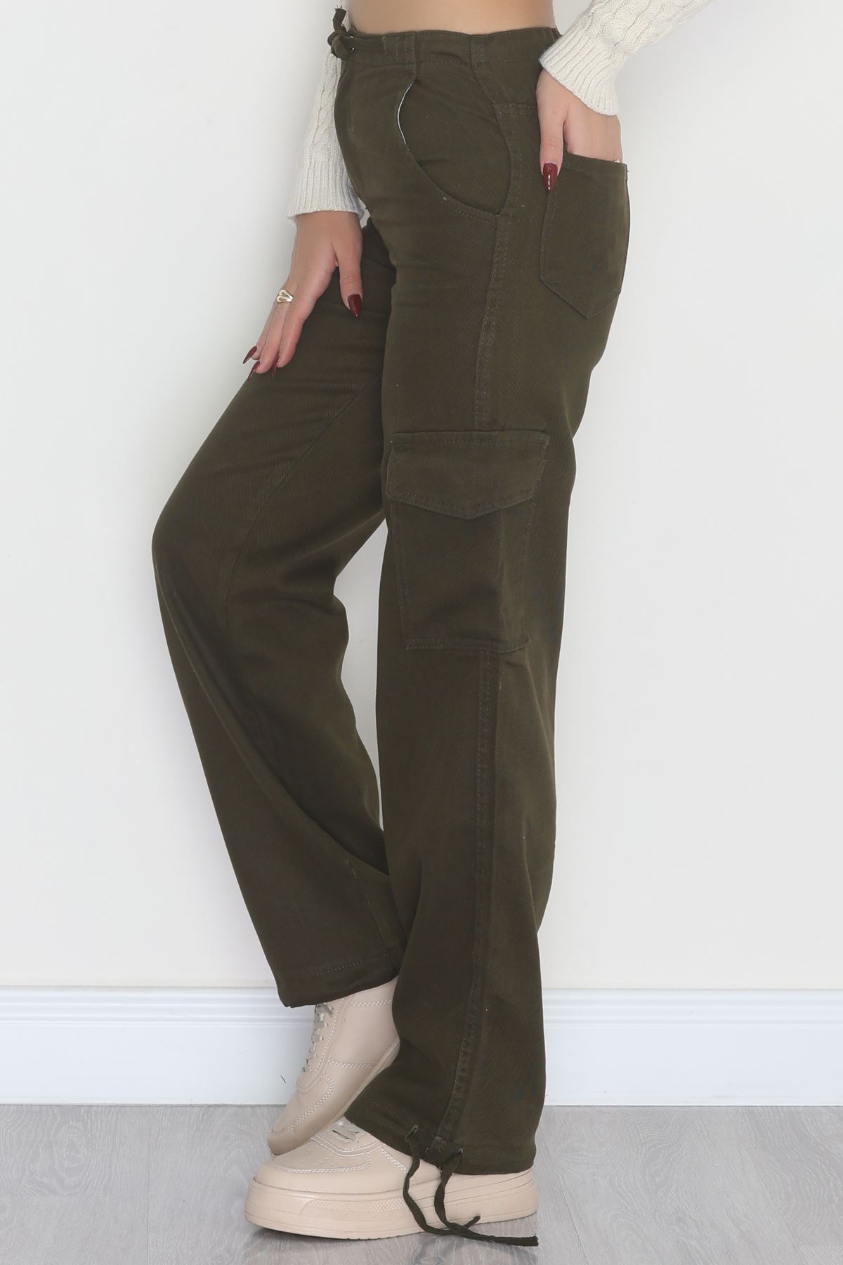 Kargo Cep Kot Pantolon Haki - 42471.1606.