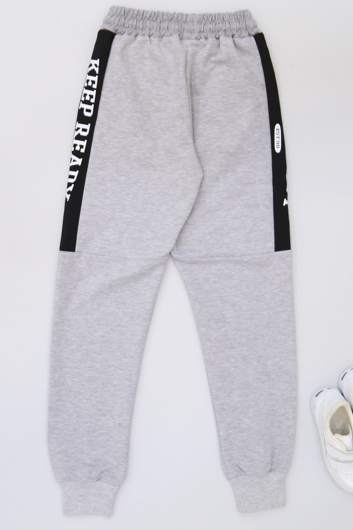 8-16 Yaş 2 İplik Likralı Eşofman Altı Grisiyah1 - 42183.2066.