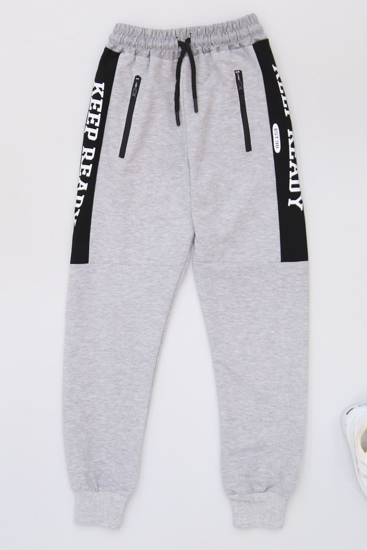 8-16 Yaş 2 İplik Likralı Eşofman Altı Grisiyah1 - 42183.2066.