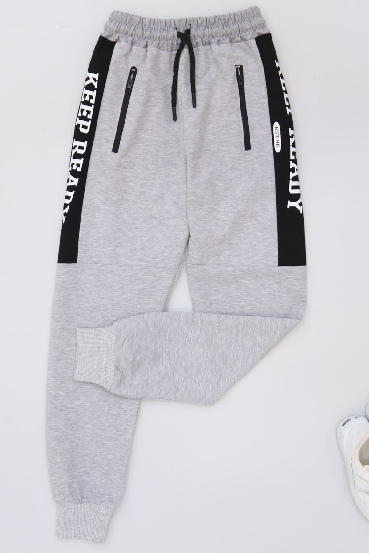 8-16 Yaş 2 İplik Likralı Eşofman Altı Grisiyah1 - 42183.2066.