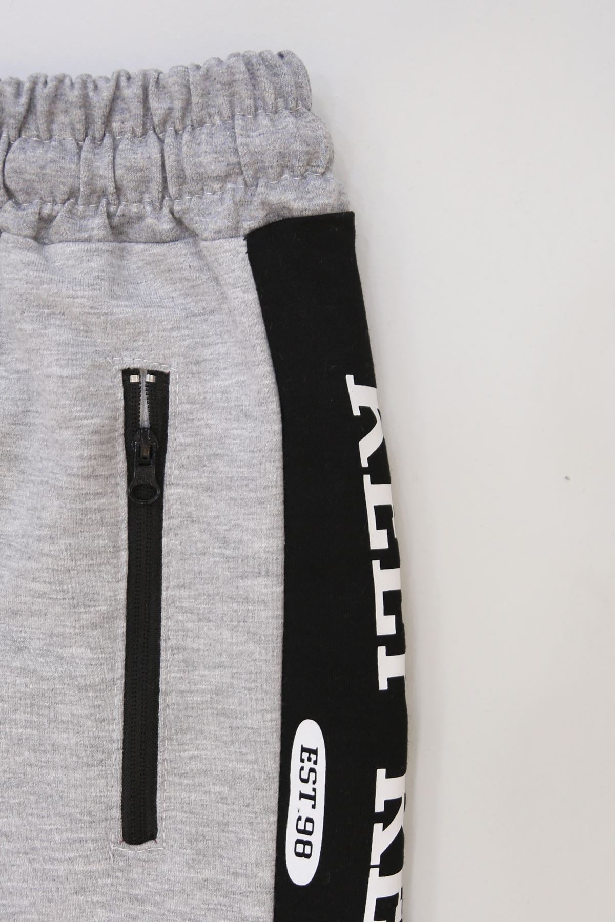 8-16 Yaş 2 İplik Likralı Eşofman Altı Grisiyah1 - 42183.2066.