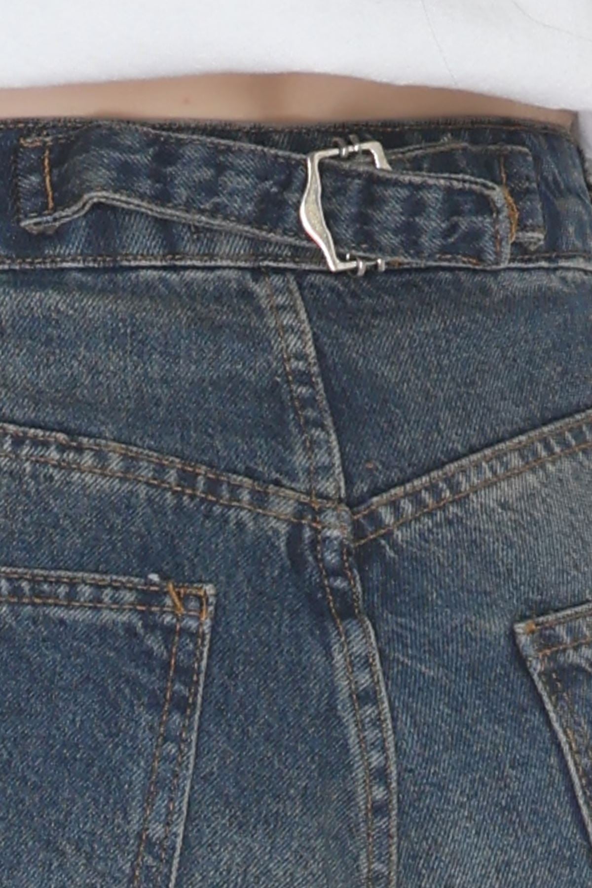 Carpenter Detaylı Baggy Kot Pantolon Tintyıkama - 40087.1184.