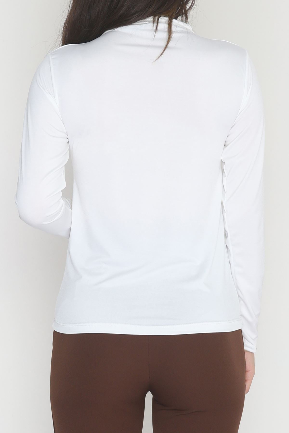 Toka Detaylı Sandy Bluz Ekru - 42666.1949.