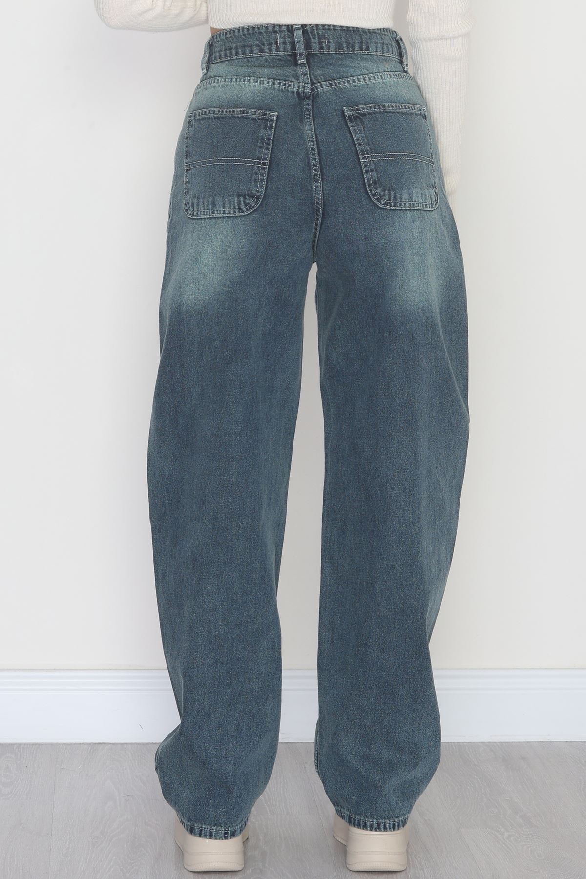 Baggy Kot Pantolon Yeşiltint - 31587.1566.