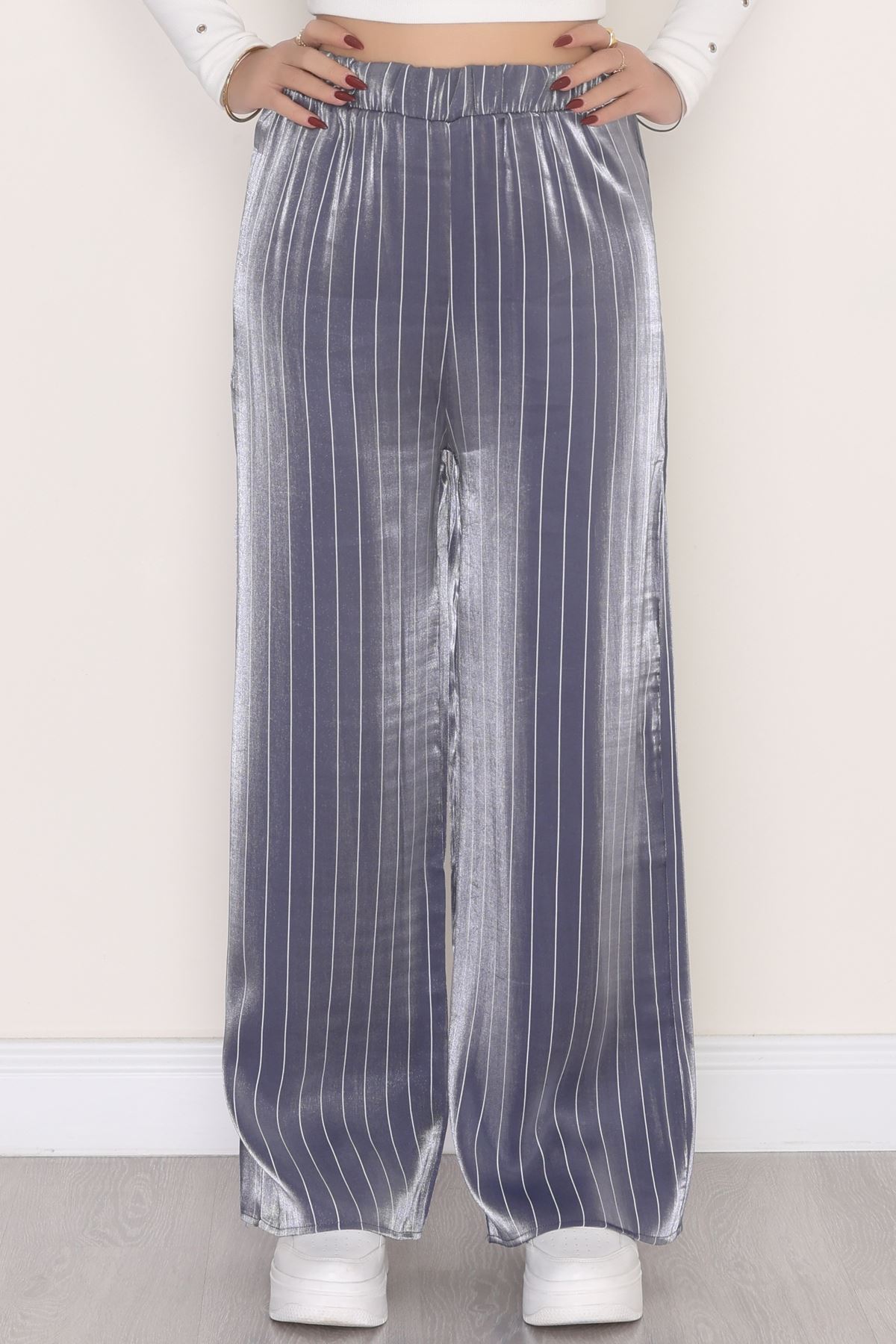 Beli Lastikli Saten Pantolon Antrasit - 4109.1595.