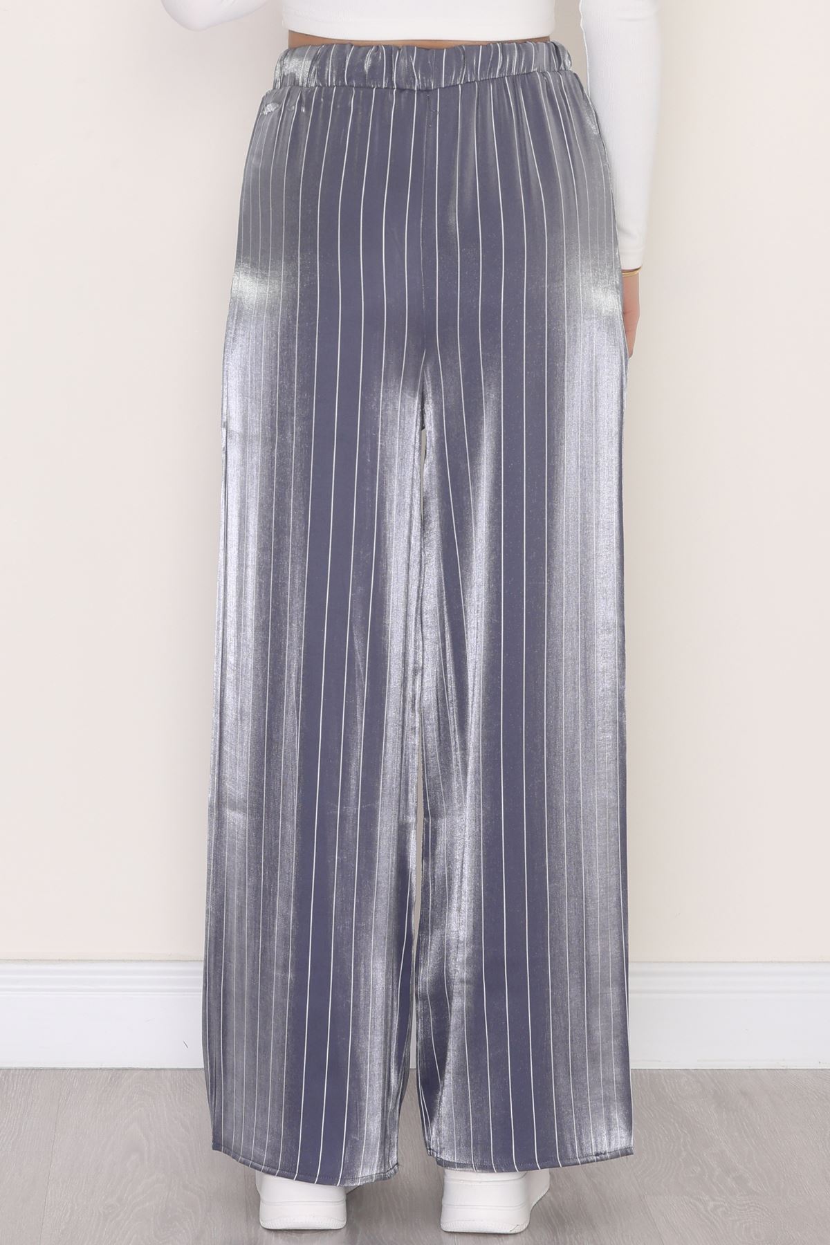 Beli Lastikli Saten Pantolon Antrasit - 4109.1595.