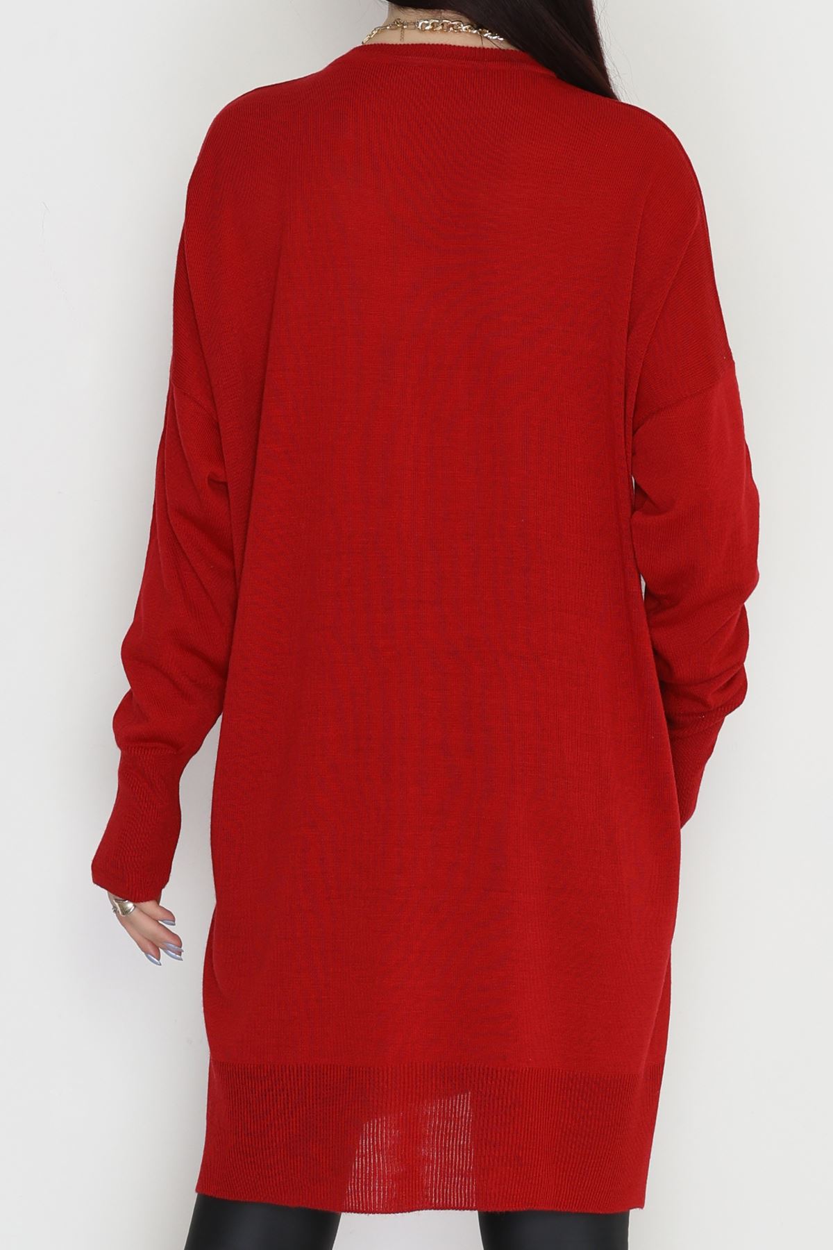 Bisiklet Yaka Triko Kırmızı - 42735.1766.