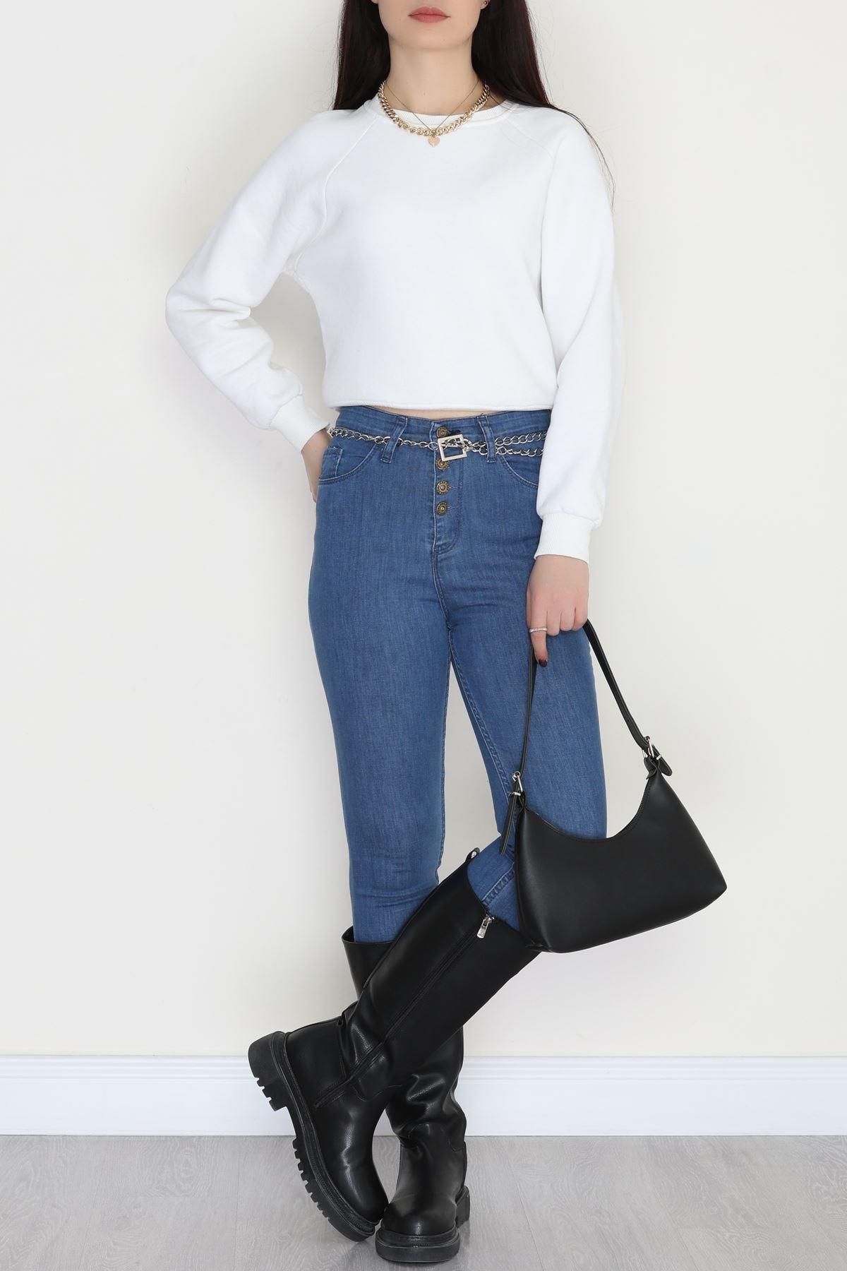 Dar Paça Kot Pantolon Mavi - 31598.2112.