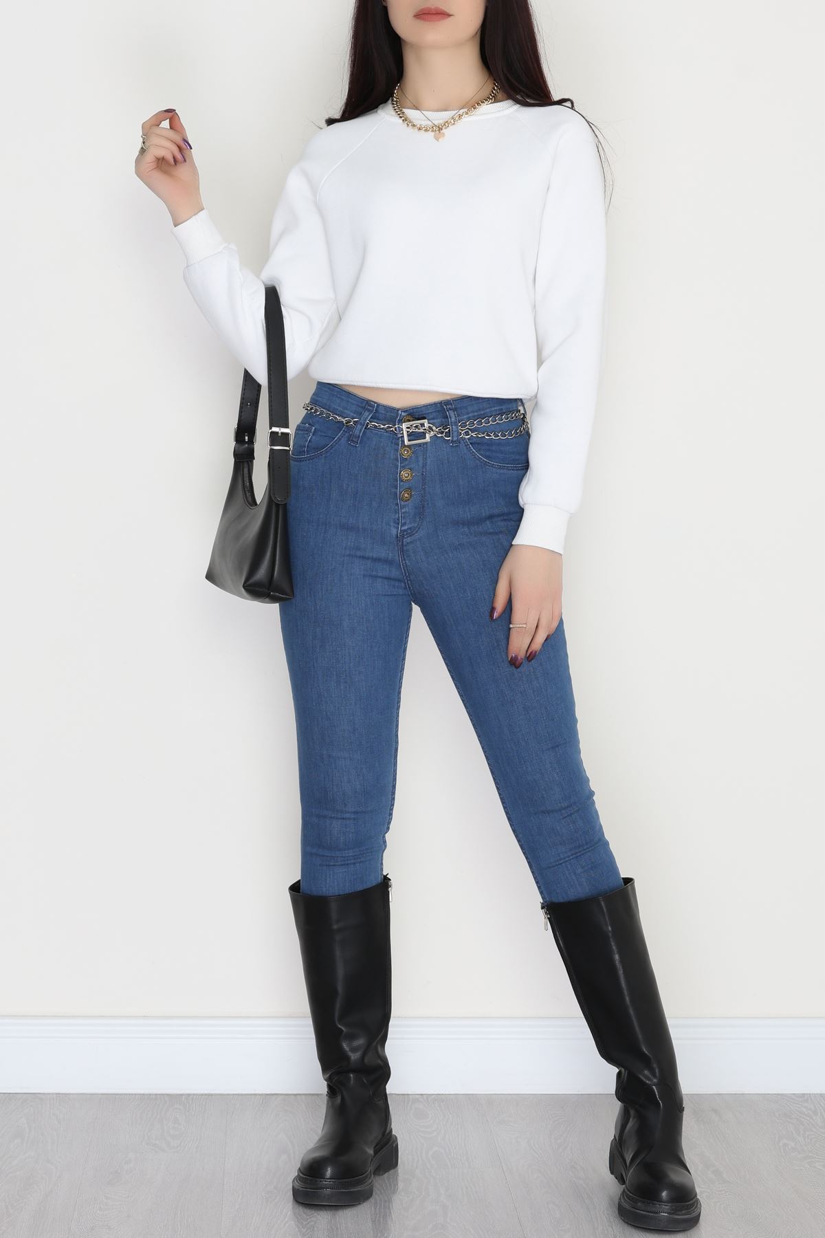 Dar Paça Kot Pantolon Mavi - 31598.2112.