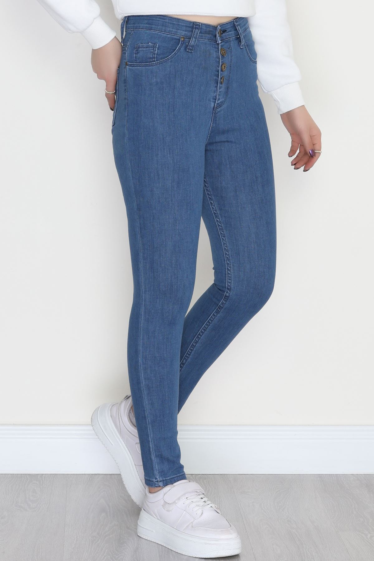 Dar Paça Kot Pantolon Mavi - 31598.2112.