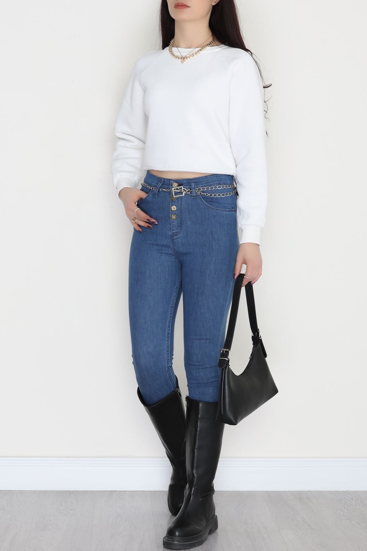 Dar Paça Kot Pantolon Mavi - 31598.2112.