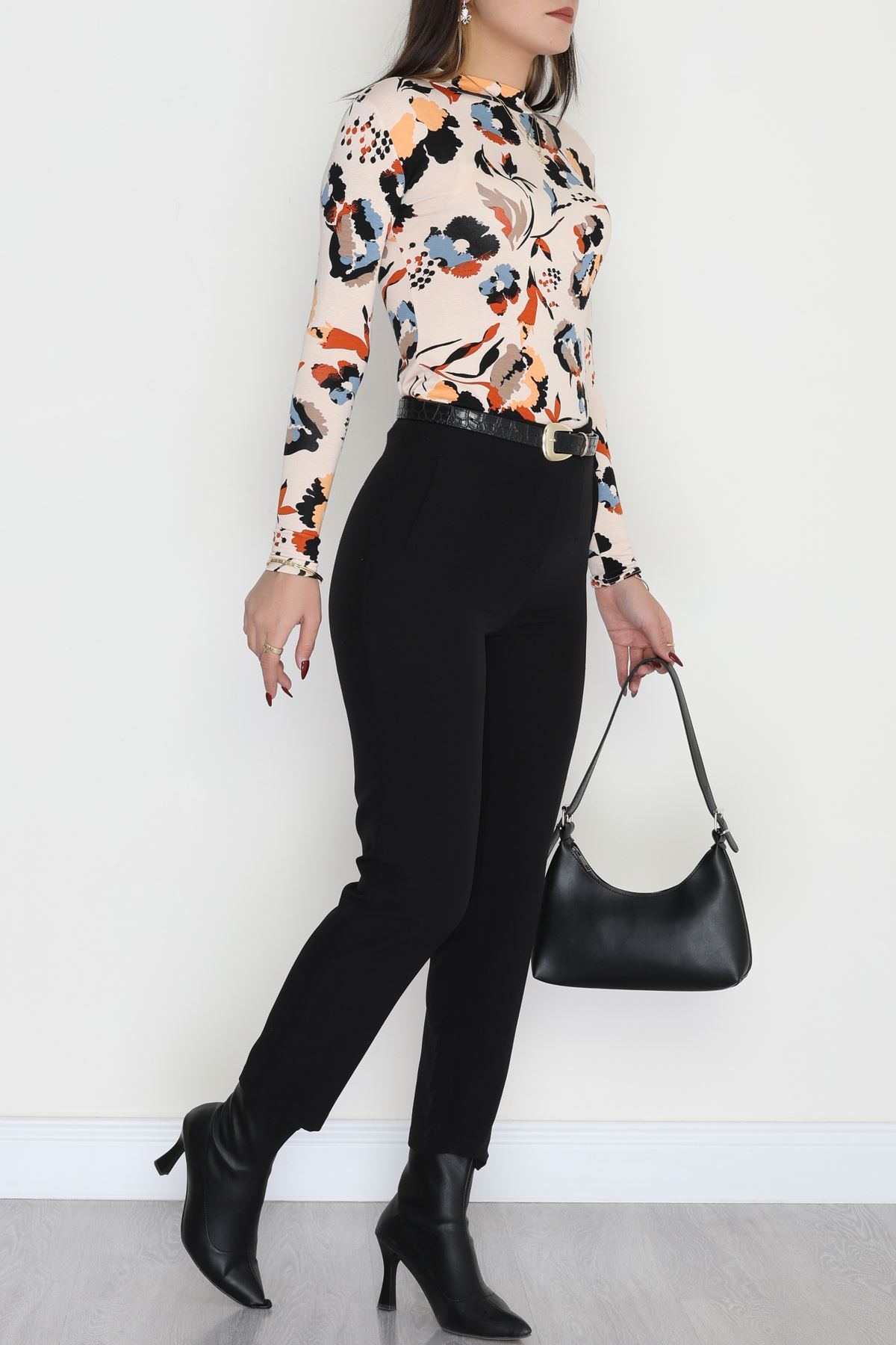 Yarım Balıkçı Yaka Likralı Ring Viskon Body Bebemavicamel - 90950.1287.