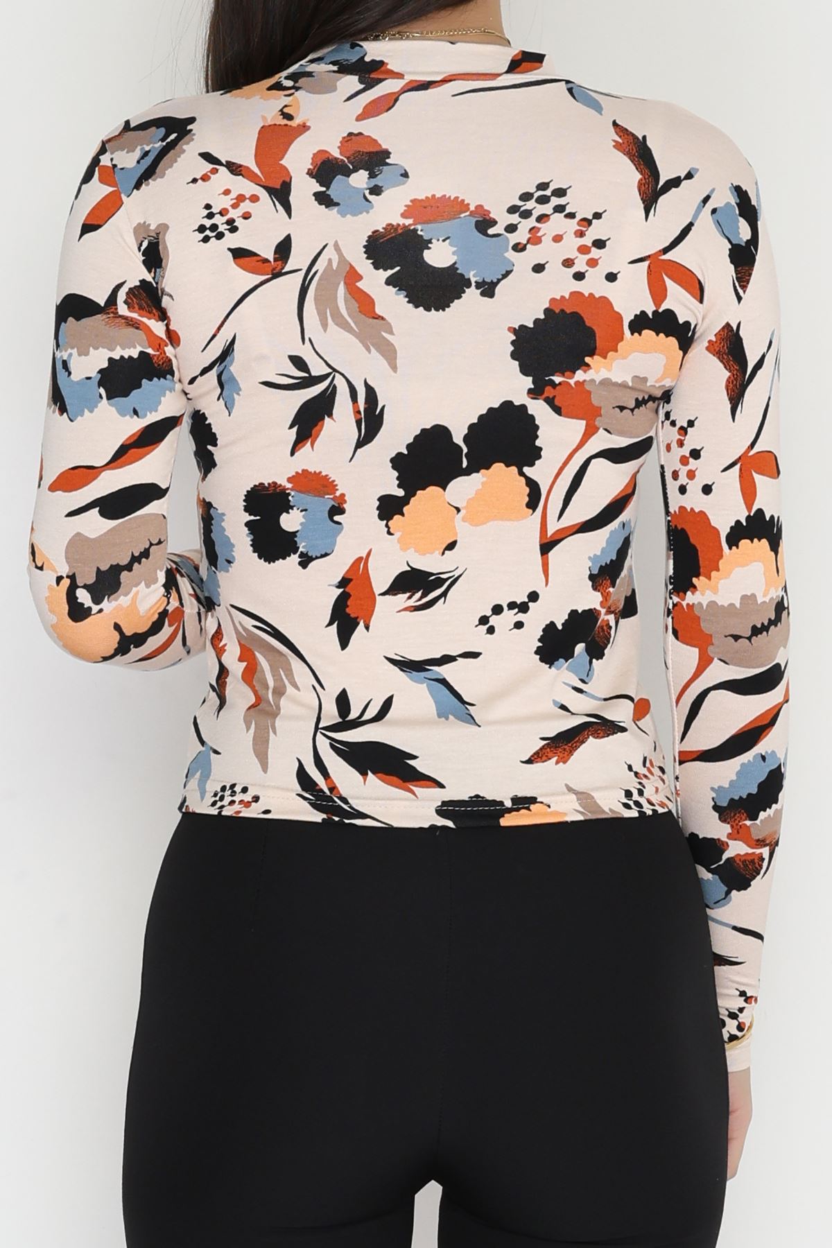 Yarım Balıkçı Yaka Likralı Ring Viskon Body Bebemavicamel - 90950.1287.