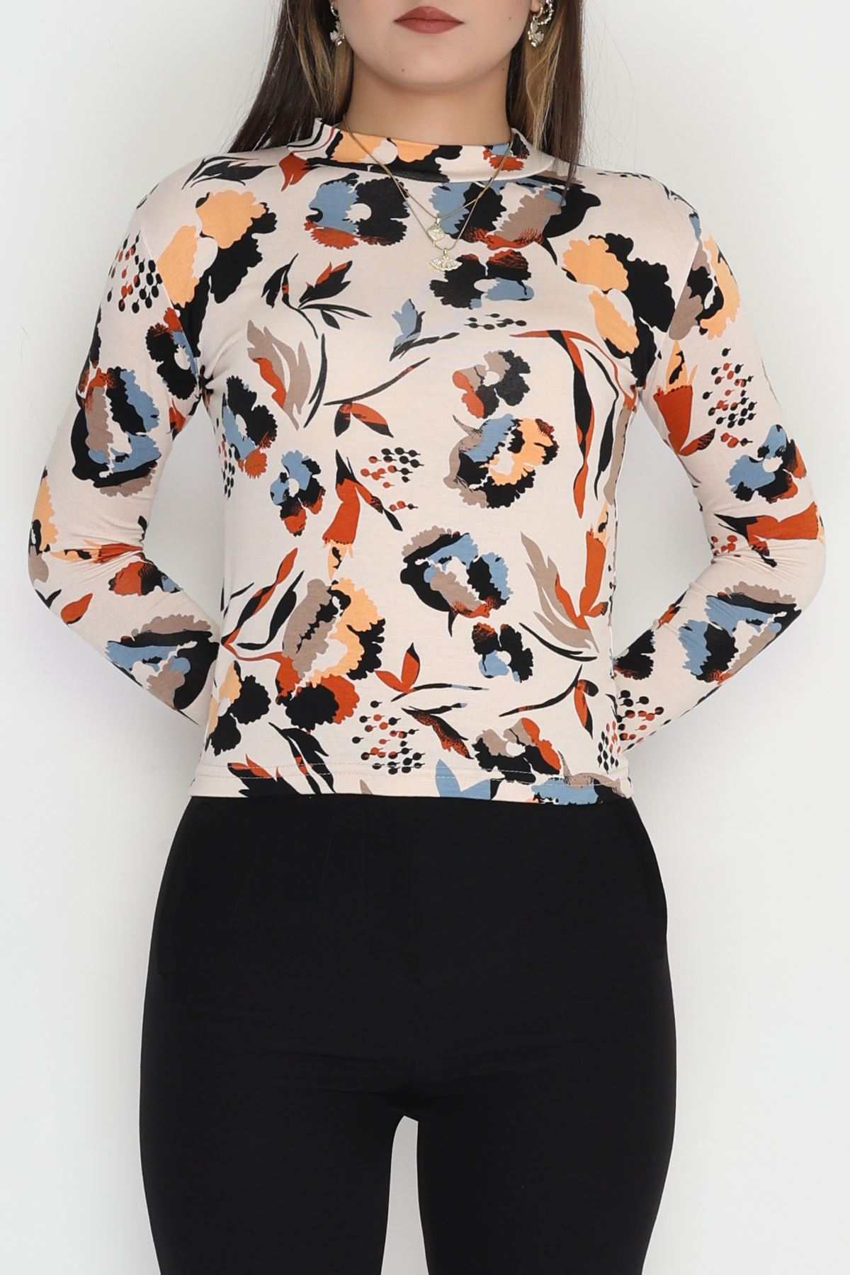 Yarım Balıkçı Yaka Likralı Ring Viskon Body Bebemavicamel - 90950.1287.