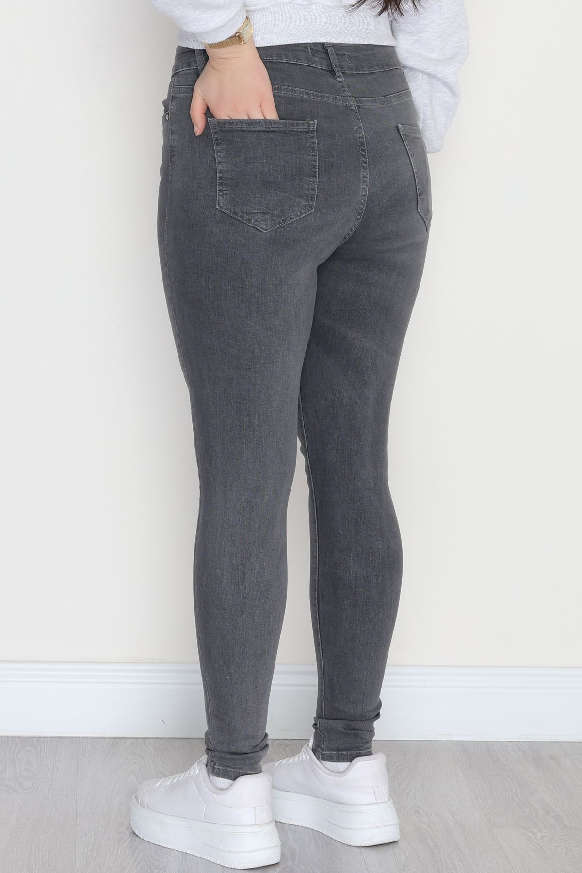 Dar Paça Kot Pantolon Gray1 - 42683.1836.